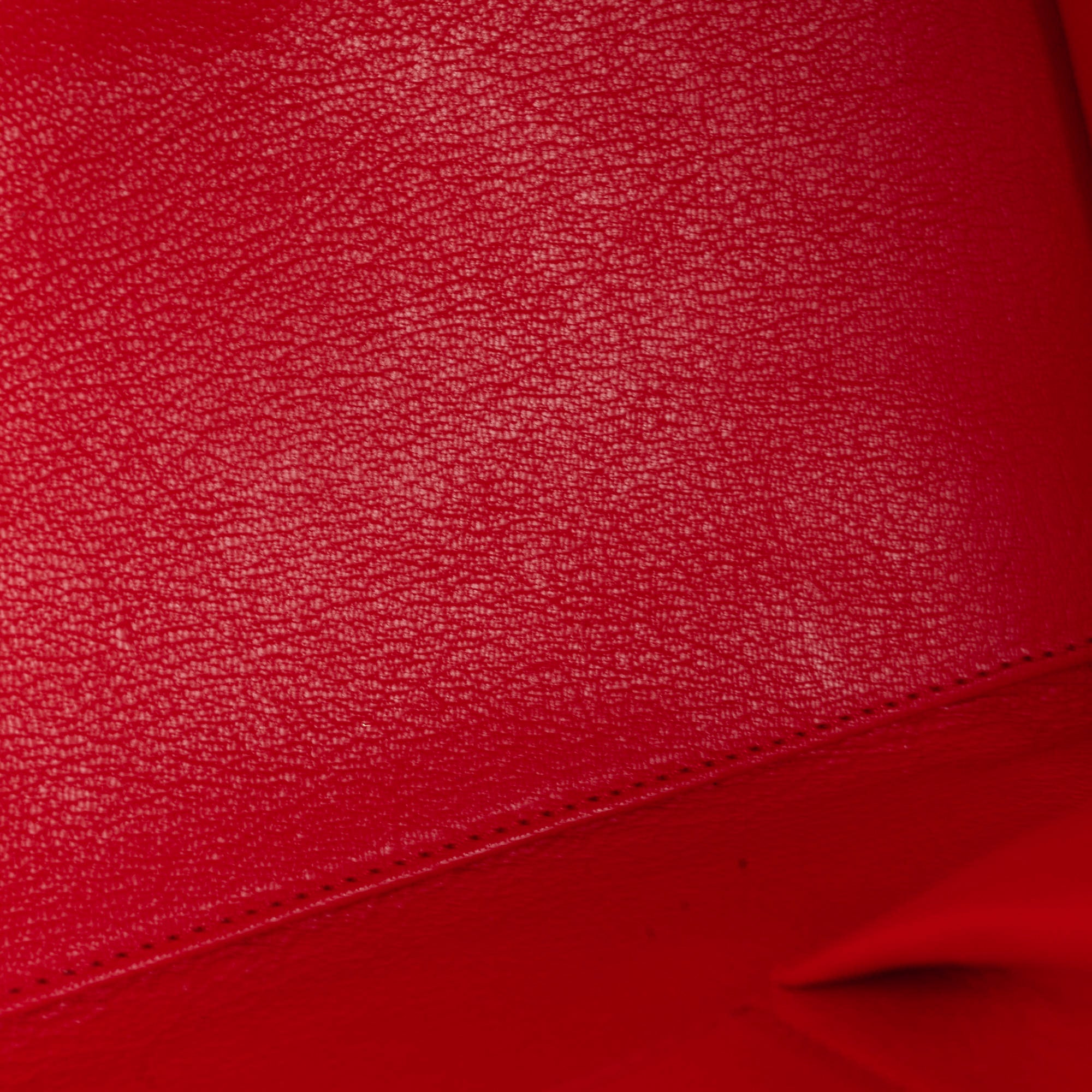 Celine Luggage Micro Red Leather Handbag - Luxury Designer Crossbody Bag for Women | Perfect for Travel, Work & Evening Events