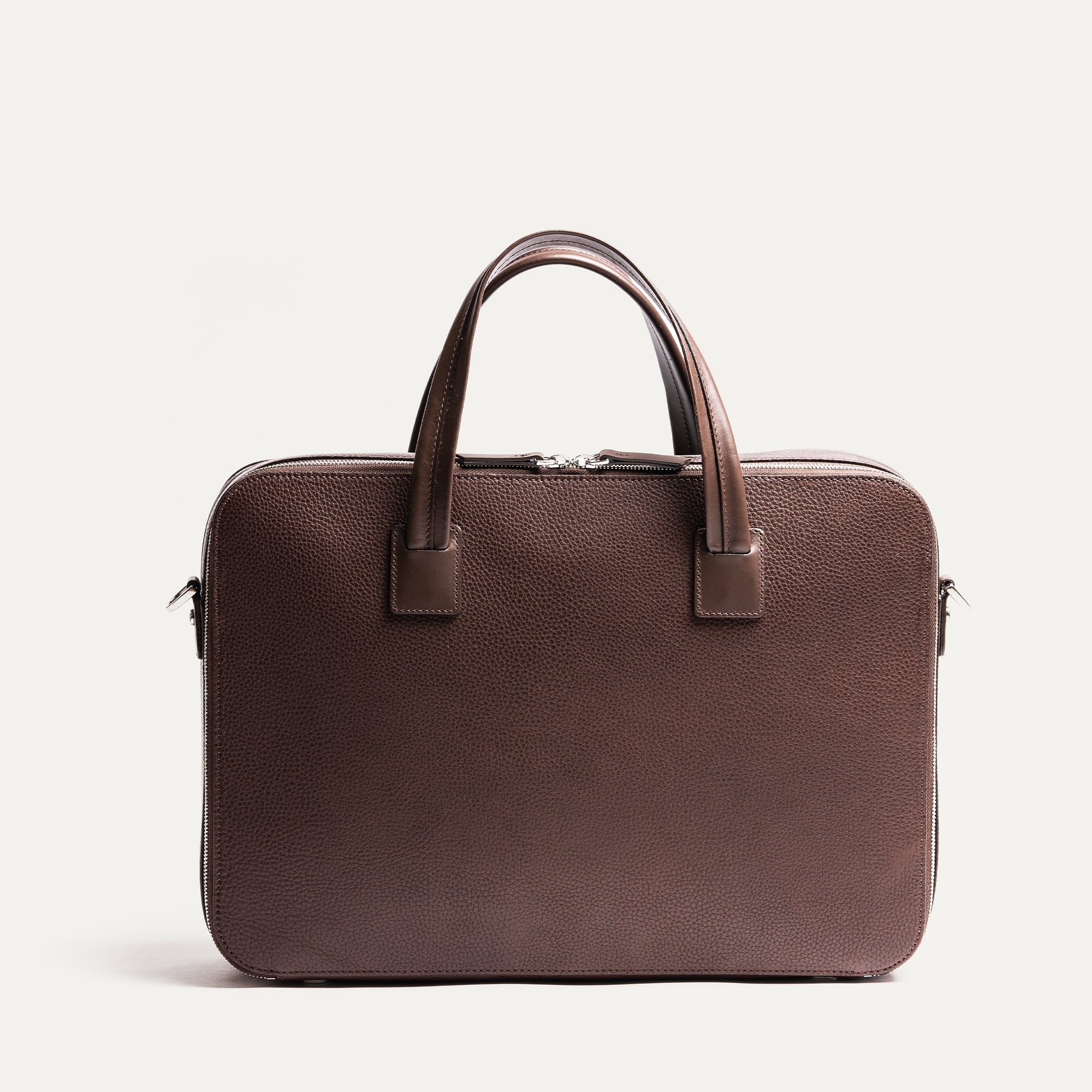 TILIO II Genuine Brown Grain Leather Bag - Stylish & Durable for Work, Travel & Everyday Use