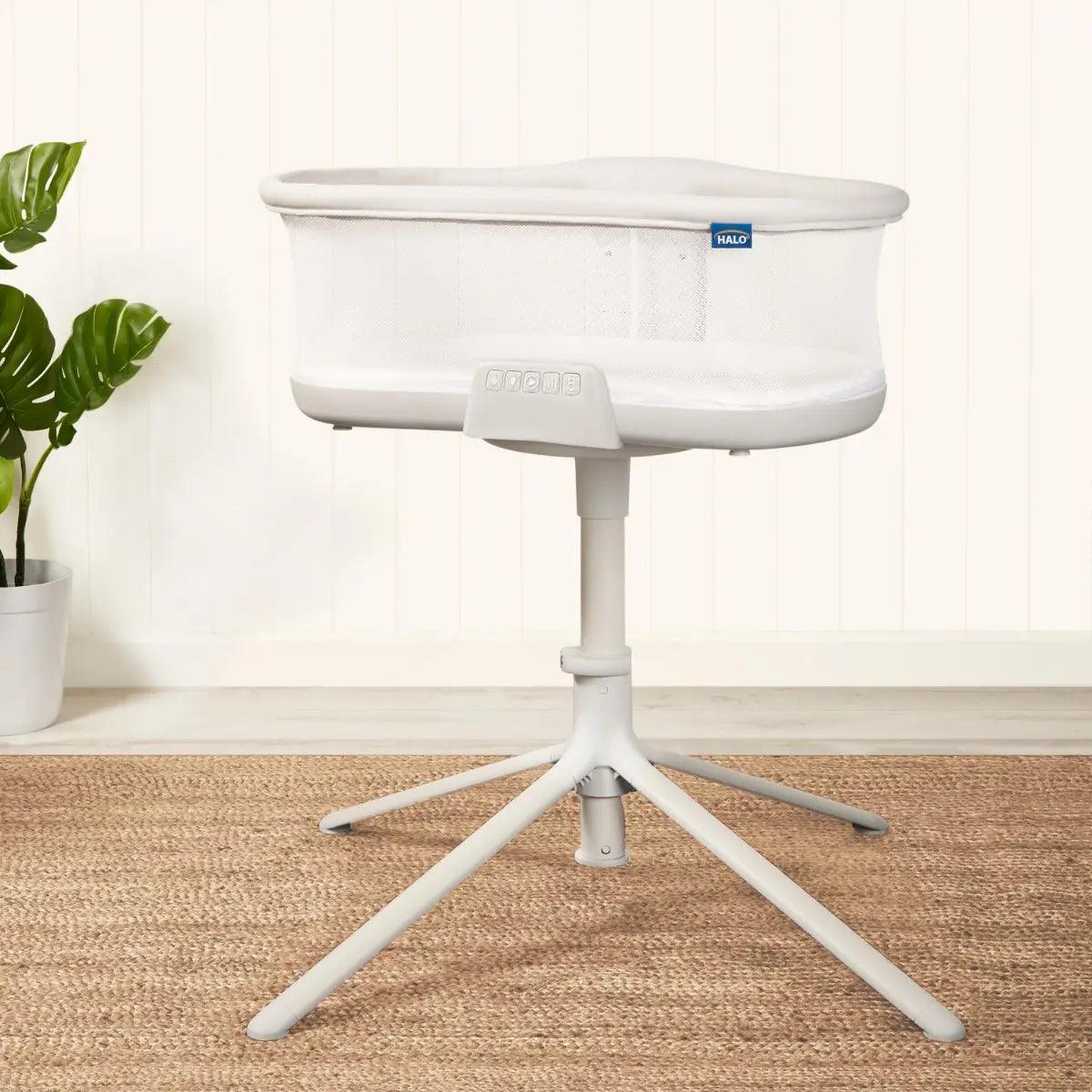 HALO™ BassiNest™ 3.0 Swivel Sleeper Baby Bassinet with Soothing Motion - Perfect for Newborns & Safe Co-Sleeping in Nursery or Bedroom