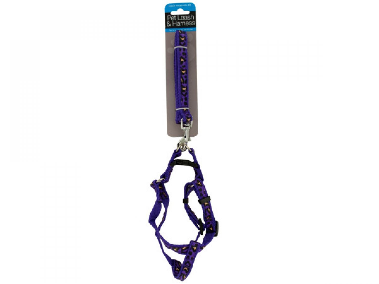StarSun Depot Cheetah Print Dog Leash & Adjustable Harness Set - 16-Piece Pet Supplies for Small to Large Dogs | Perfect for Walking, Training & Outdoor Adventures
