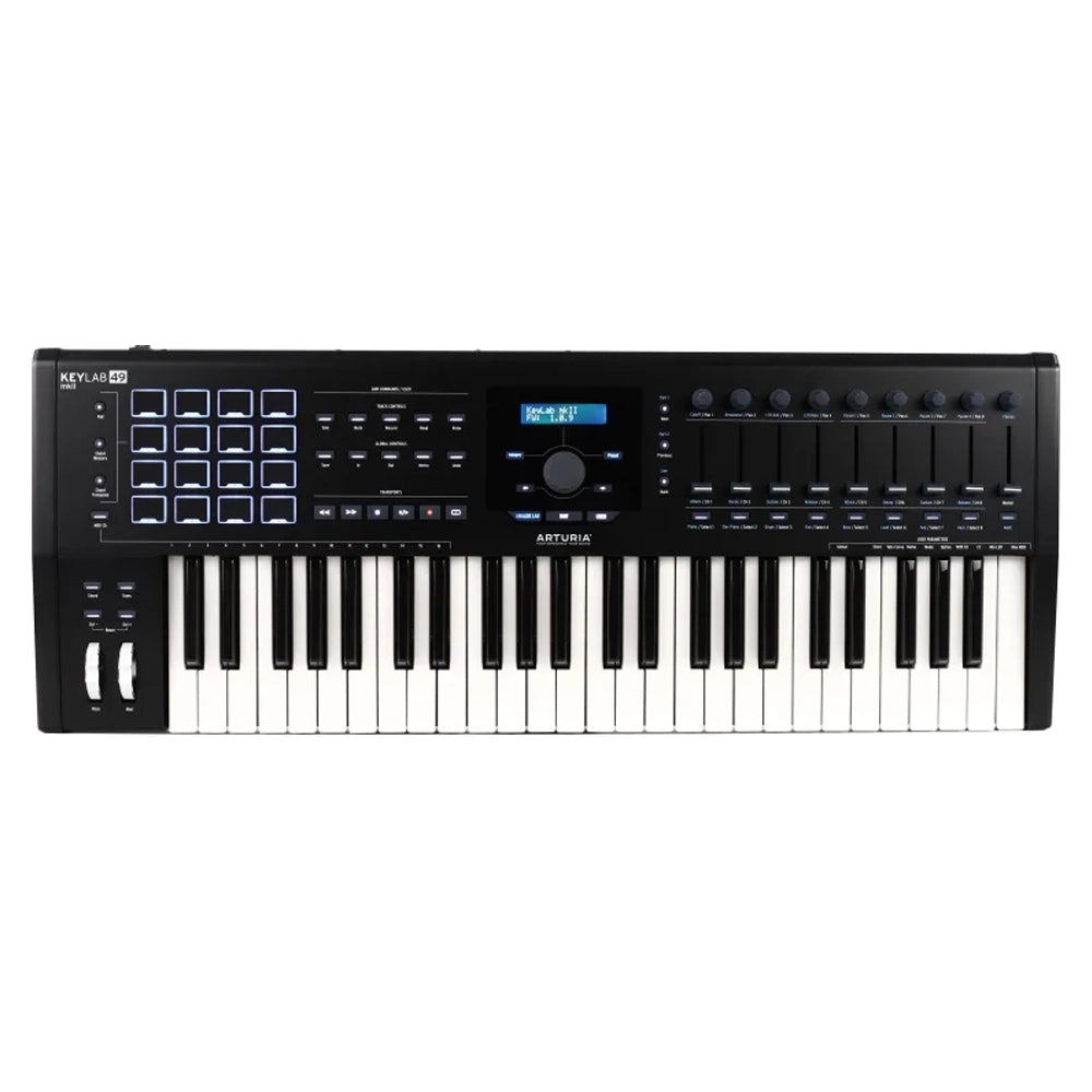 Arturia KeyLab MKII 49-Key MIDI Keyboard Controller with DAW Software | Professional Music Production for Studio & Live Performance (Black)