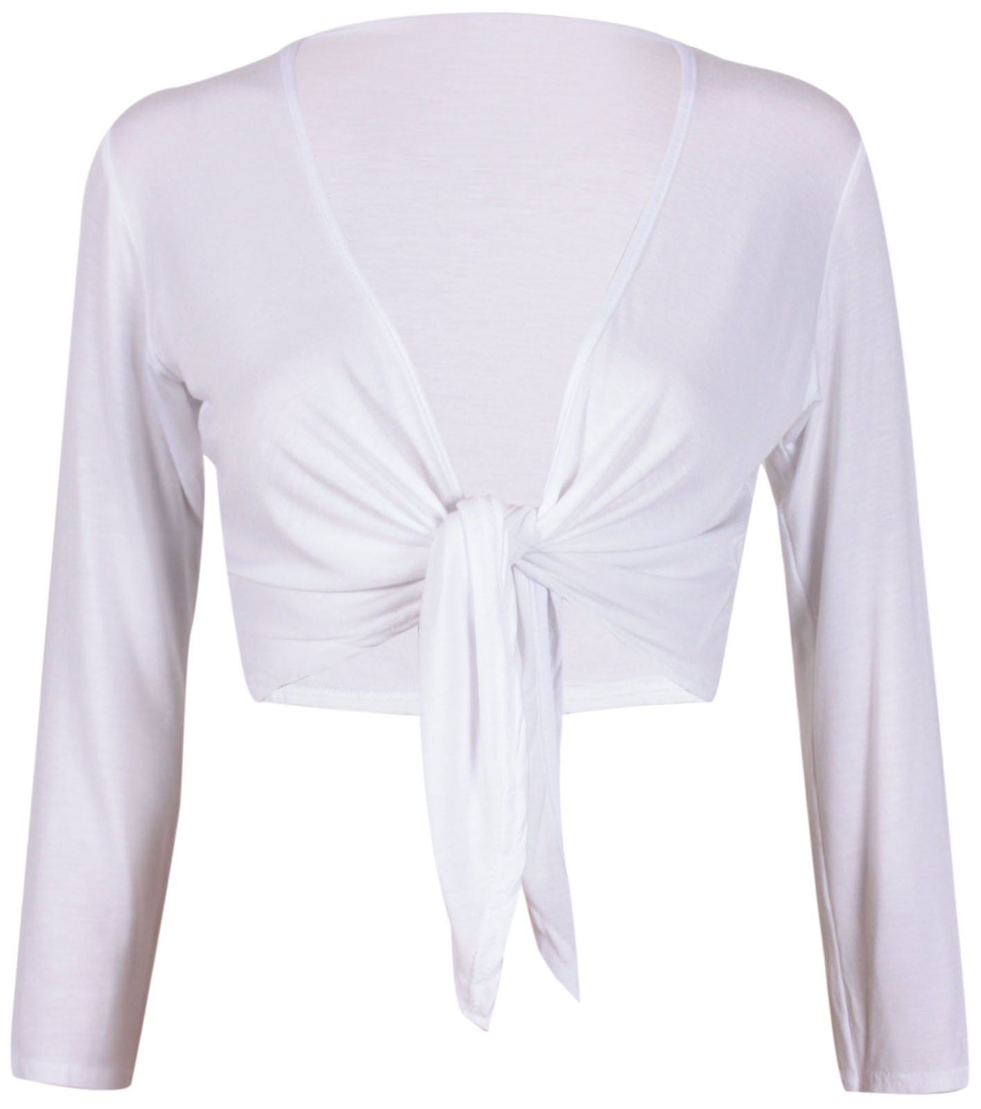 Women's Long Sleeve Bolero Crop Cardigan Tie Shrug - Stylish Lace Knit Cover Up for Dresses, Tops & Evening Wear - Perfect for Weddings, Parties & Office Outfits