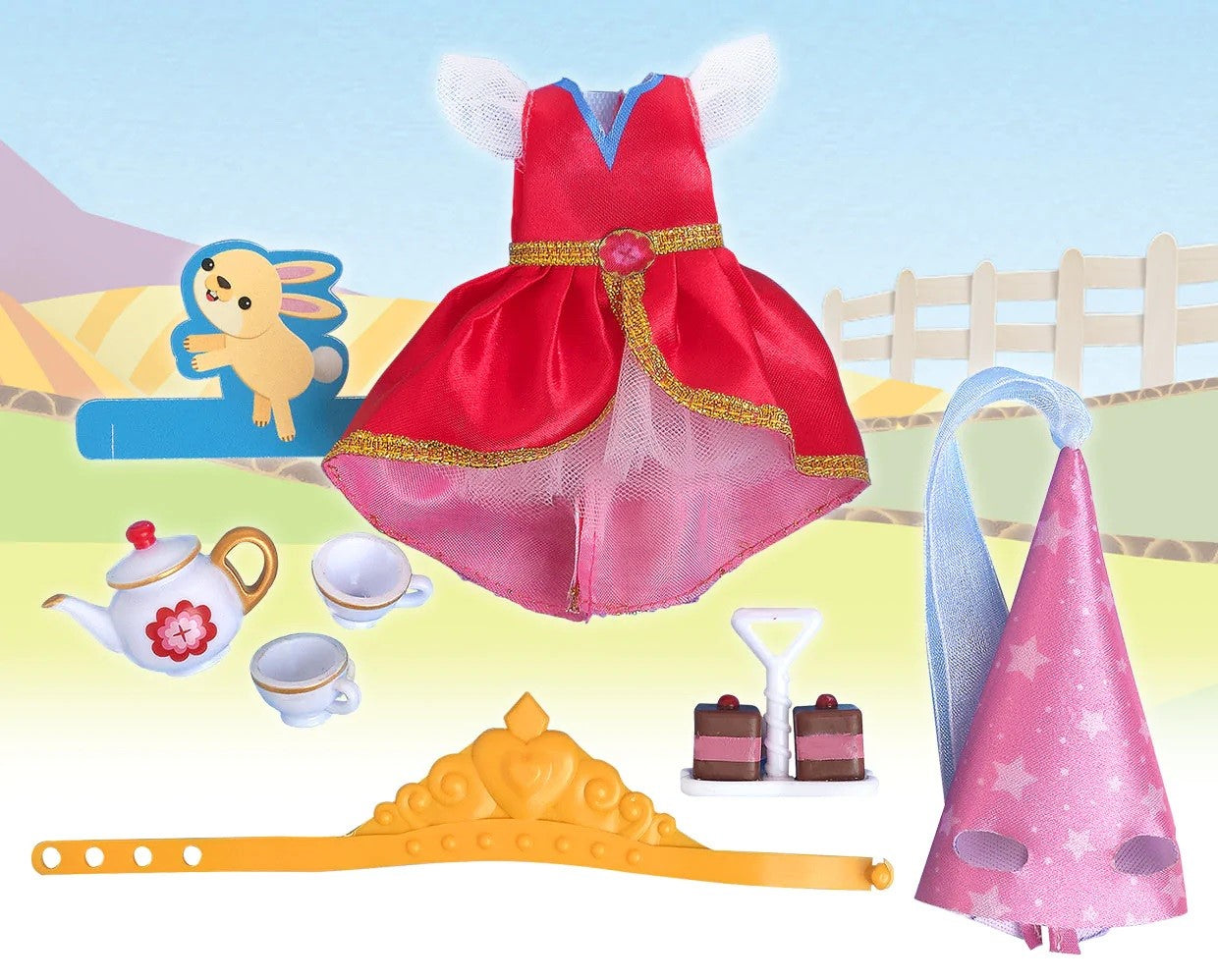 Breyer Princess Tea Party Adventure Pack - Horse Toy Set for Girls, Perfect for Pretend Play & Tea Party Fun