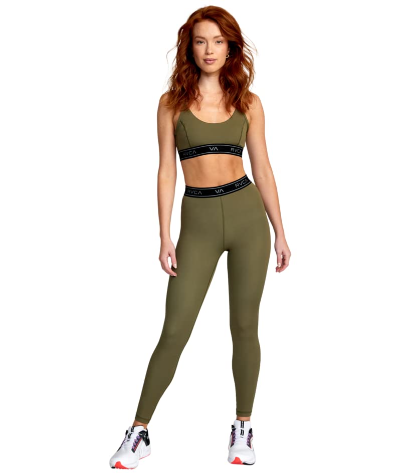 RVCA Women's Racerback Sports Bra - High Support Workout Top for Yoga, Running & Gym | Moisture-Wicking Activewear