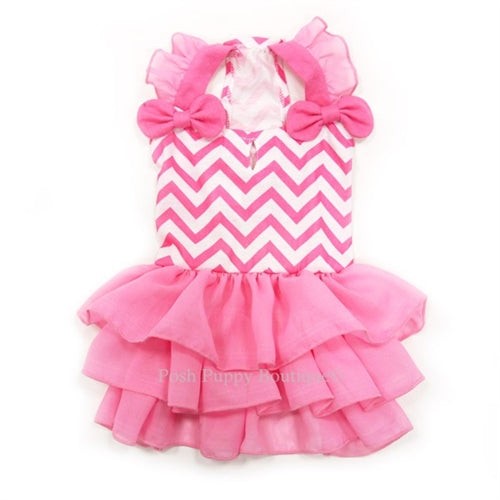 Chevron Print A-Line Dress for Women - Stylish & Comfortable Casual Summer Dress for Office, Party & Vacation