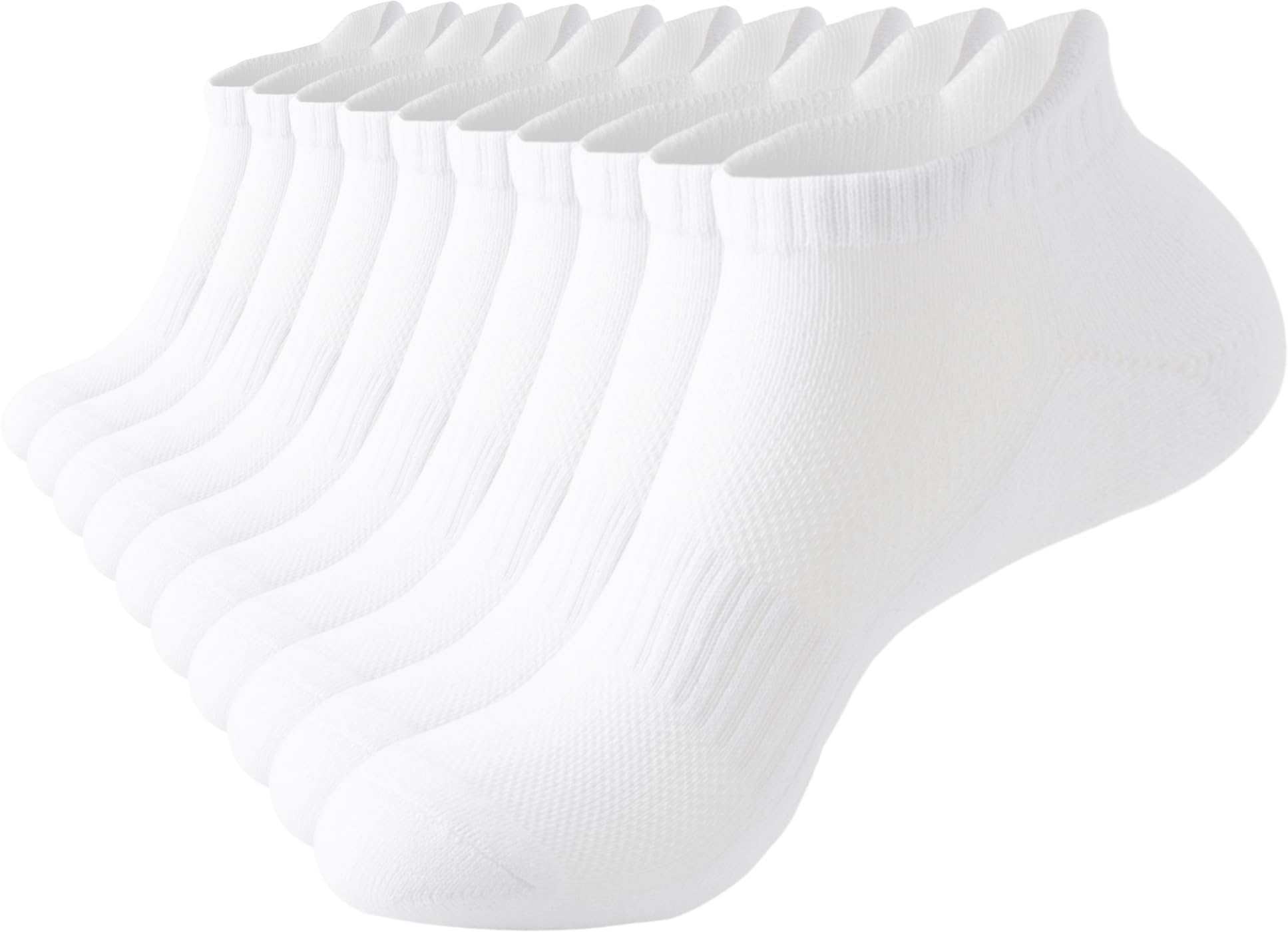 **Women's Ankle Socks - 5 Pairs Cushioned Low Cut Running Socks, Breathable Cotton Gym Socks for Workout, Jogging & Daily Comfort**
