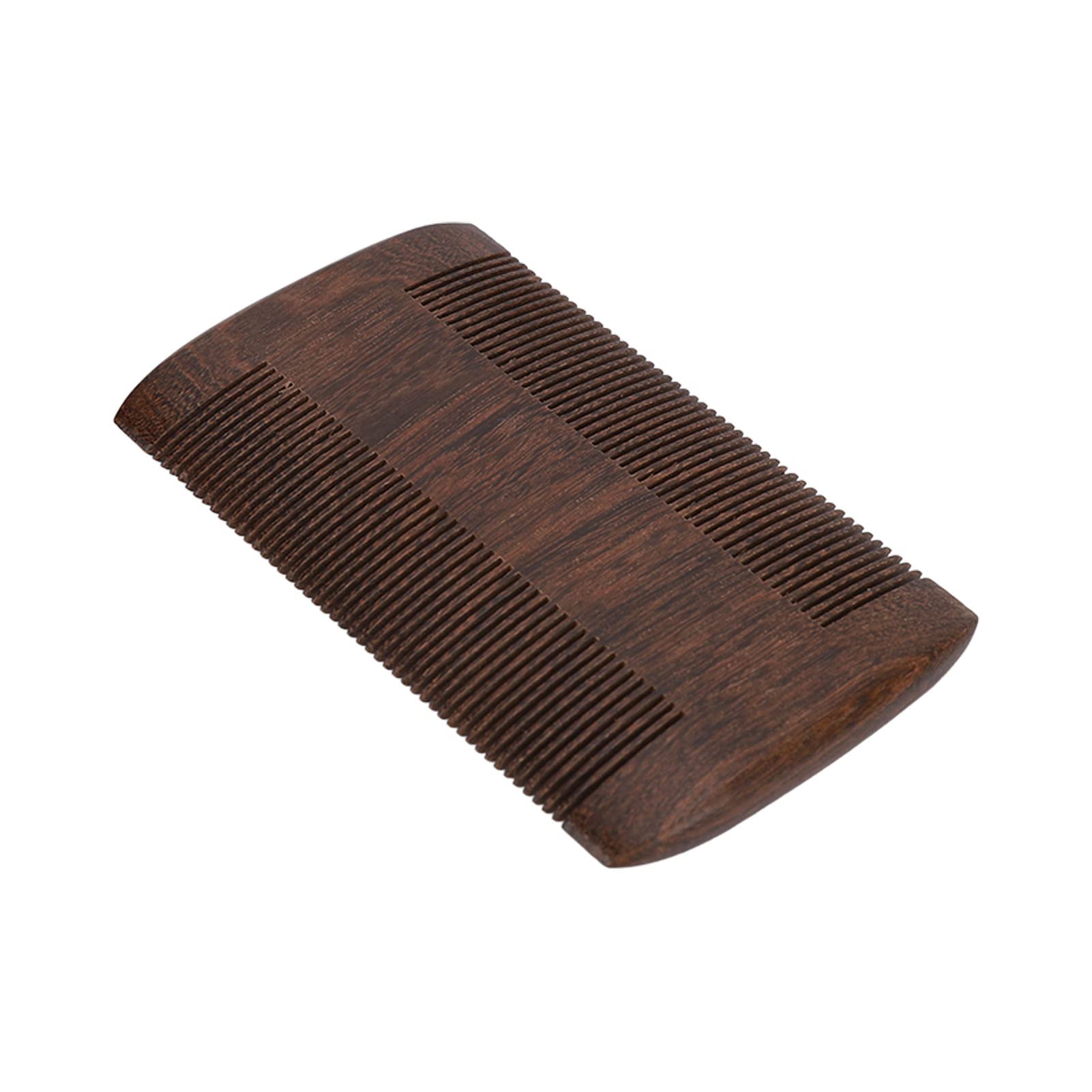 Premium Sandalwood Beard Comb for Men - Double Sided Fine & Wide Teeth Mustache Comb for Grooming, Styling & Trimming - Perfect for Home, Travel & Barbershop Use