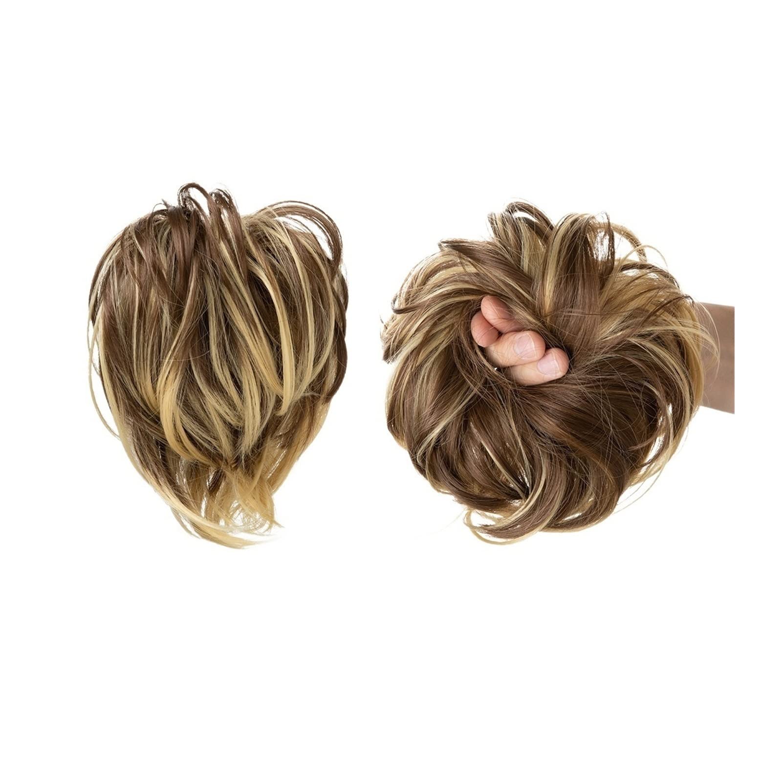 BONAD Synthetic Hair Chignon Bun - Messy Bun Hair Piece with Elastic Band for Ponytail Extension | Women's Hair Accessories (Color: 10H86) | Perfect for Weddings, Parties & Everyday Styling