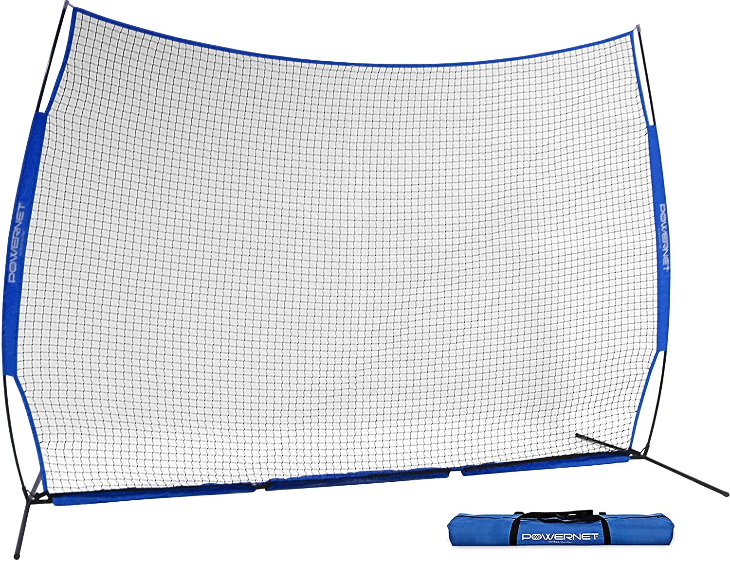PowerNet 12 ft x 9 ft Sports Barrier Net - Heavy Duty Practice & Safety Netting for Baseball, Soccer, Golf - Perfect for Backyard, Training & Field Protection