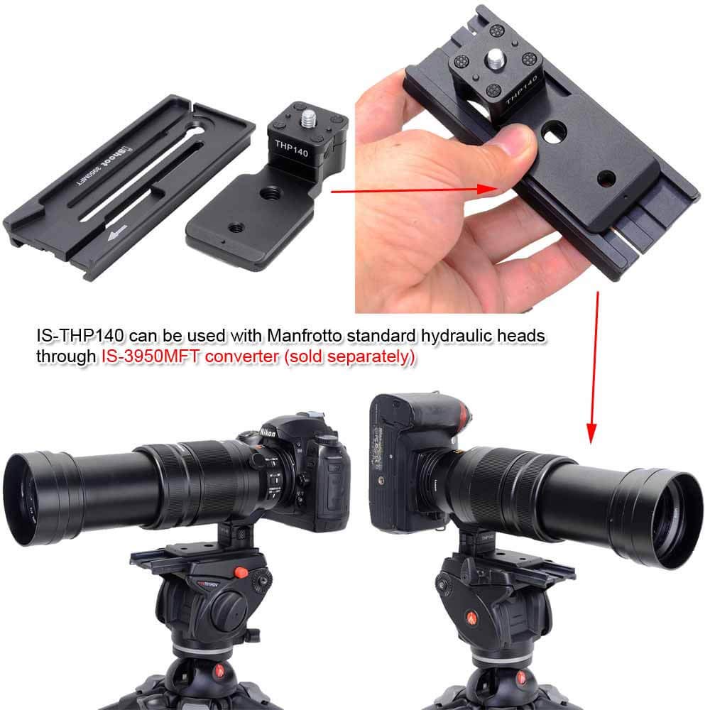 iShoot Lens Collar Replacement Foot Tripod Mount Ring Base for Panasonic Leica DG Vario-Elmar 100-400mm f/4-6.3 ASPH Power OIS Lens - Arca-Swiss Compatible Quick Release Plate - Perfect for Wildlife Photography & Outdoor Shooting