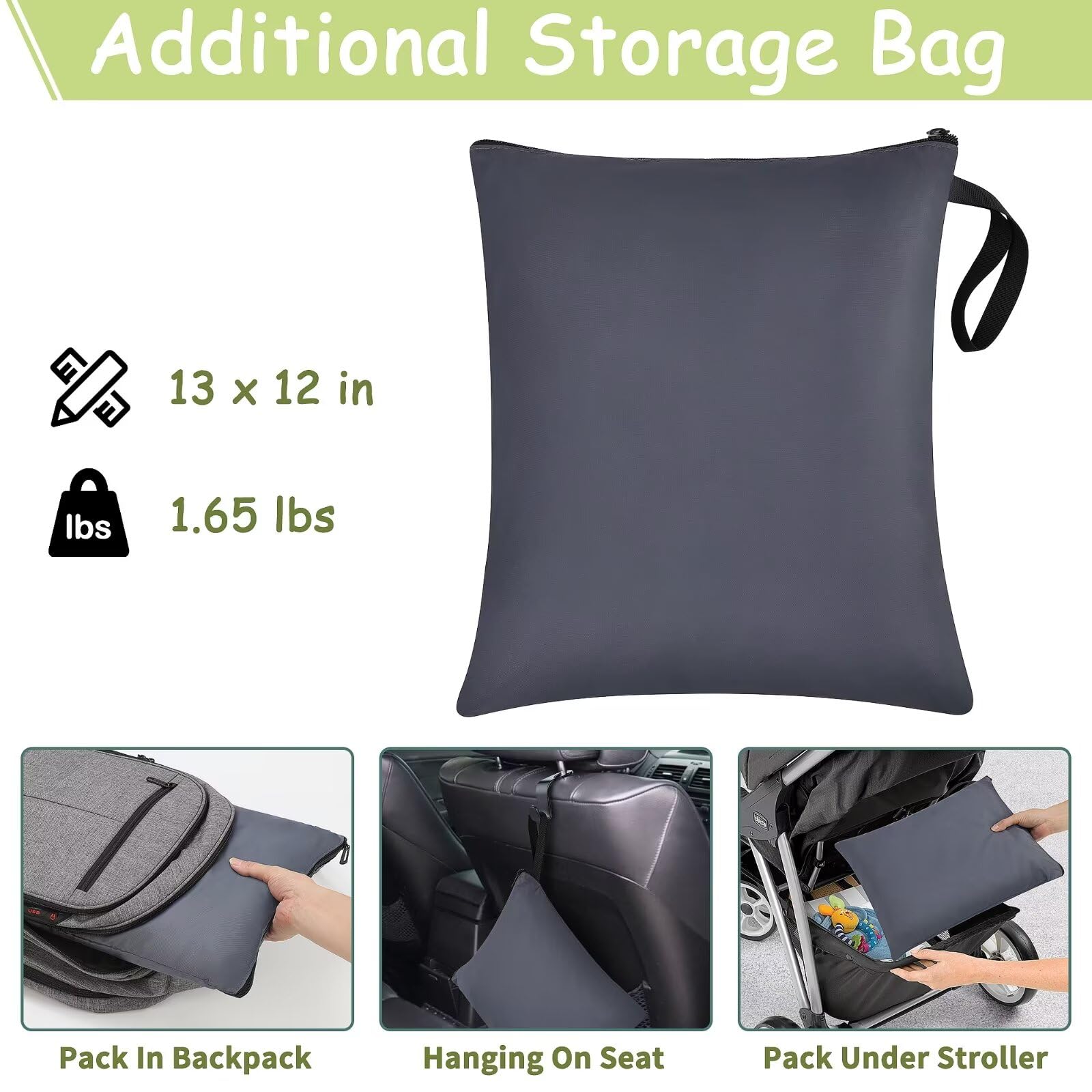 Infant Car Seat Travel Bag - Universal Fit for Chicco, Graco, Nuna, Cosco, Britax & Uppababy Car Seats with Anti-Rebound Bar Base | Waterproof, Dirt & Tear Resistant Airplane Travel Bag (Grey) | Perfect for Air Travel, Road Trips & Storage Protection