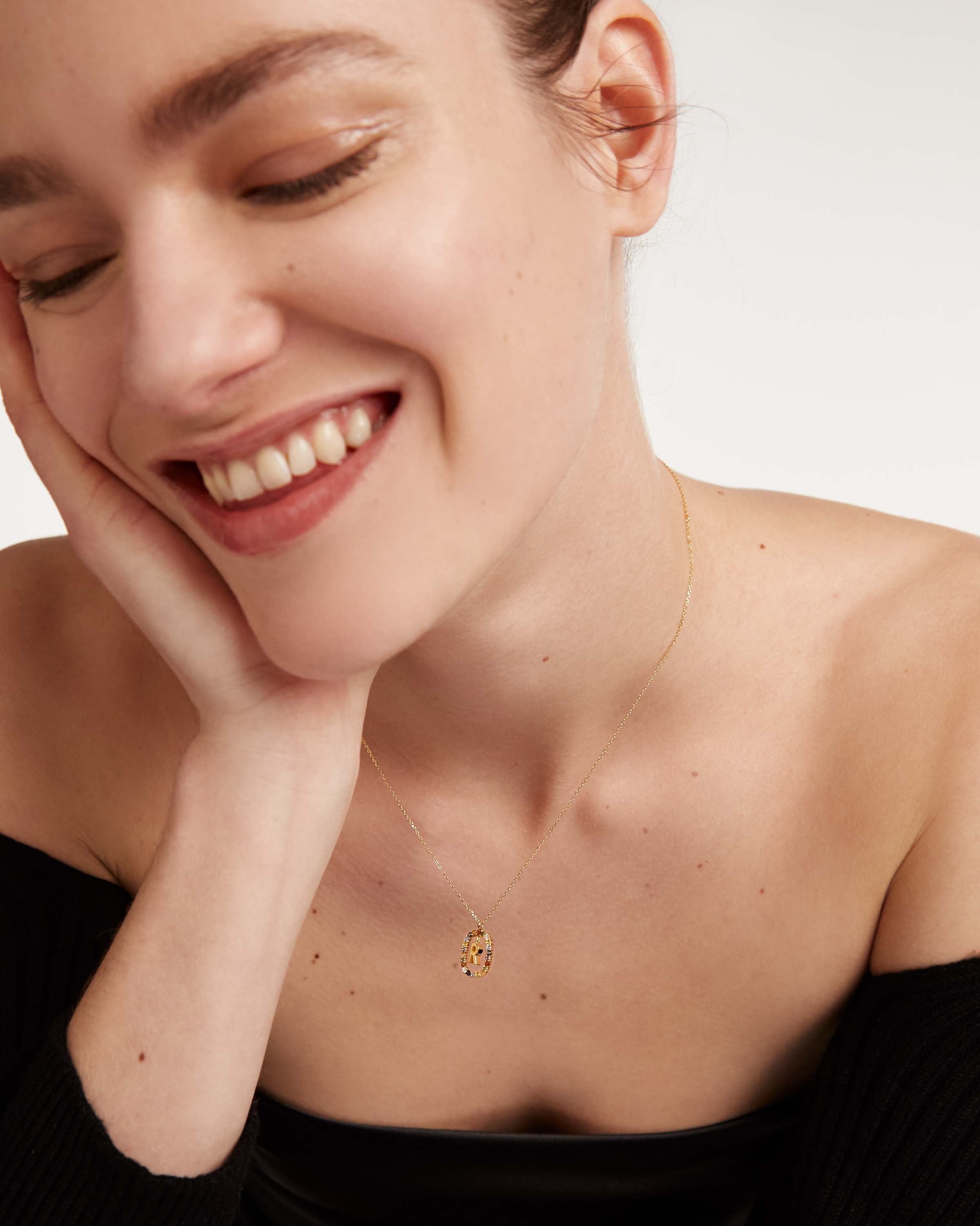 Letter R Necklace - Personalized Initial Necklace for Women, Sterling Silver or Gold Plated, Dainty Alphabet Jewelry Gift for Her - Perfect for Birthdays, Anniversaries & Everyday Wear