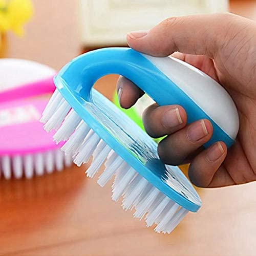 WorldCare® 1PC Heavy Duty Shoe Cleaning Brush - Durable Hard Bristle Scrub Brush for Shoes, Floors & Dusting - Random Color (Perfect for Sneakers, Boots & Household Cleaning)