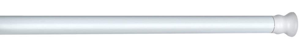 Adjustable Extendable Shower Curtain Rod in White - Perfect for Bathroom, Bathtub, and Shower Stall Installation