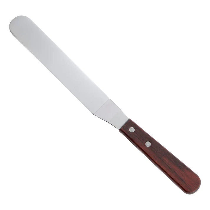 Winco 7.75 Inch Stainless Steel Offset Cake Spatula - Perfect for Cake Decorating, Frosting, Baking & Pastry Making