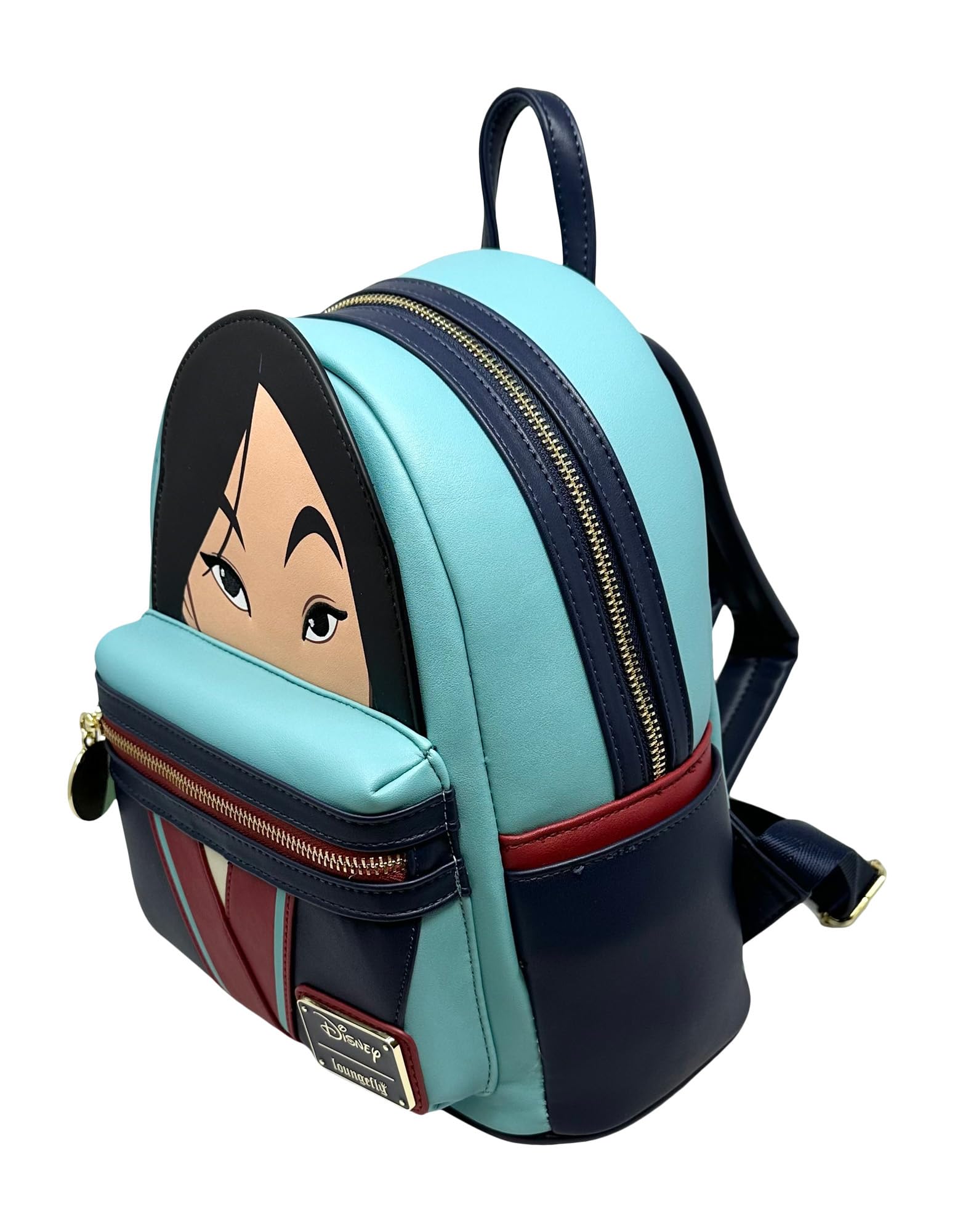 Loungefly Disney Mulan Cosplay Women's Crossbody Bag - Double Strap Shoulder Purse for Anime Conventions & Disney Theme Parks