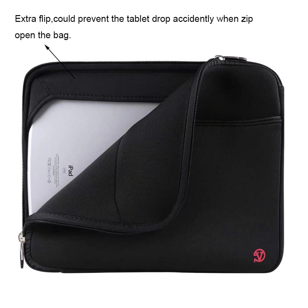 10-12.5 Inch Laptop Sleeve Bag for Dell, Lenovo, Microsoft, Samsung, Acer & Asus - Protective Neoprene Case for Work, School & Travel