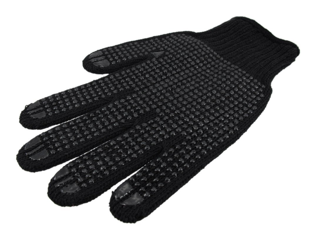 Glowing Skeleton Hand Knit Gloves - Halloween Mechanic Work Biker Gloves for Men & Women (One Size Fits Most) - Perfect for Motorcycle Riding, Cosplay, and Horror Costumes