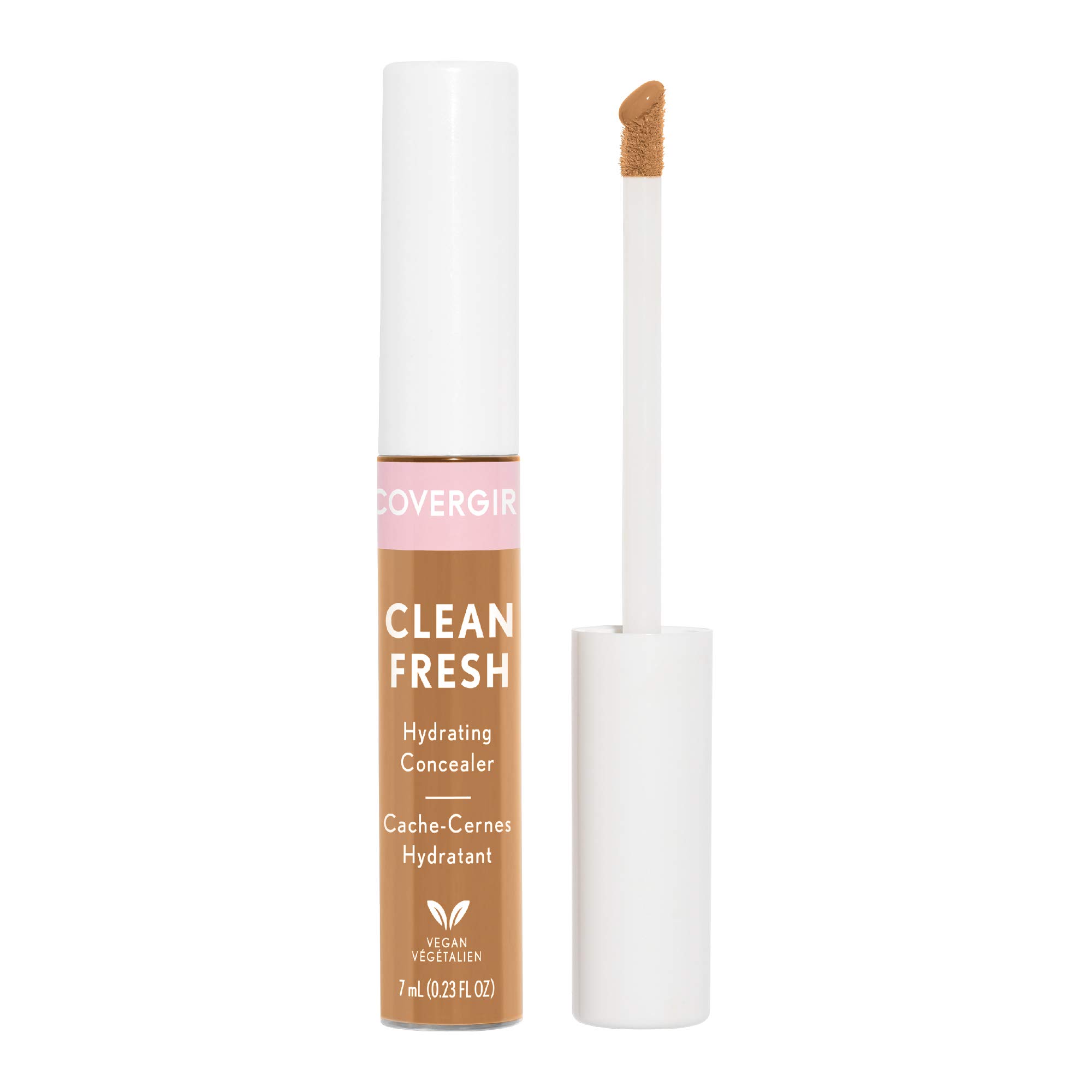 COVERGIRL Clean Fresh Hydrating Concealer - Tan Rich 0.23 Fl Oz | Cruelty-Free, Vegan Formula for Dark Circles & Blemishes | Perfect for Everyday Makeup & On-The-Go Touch Ups