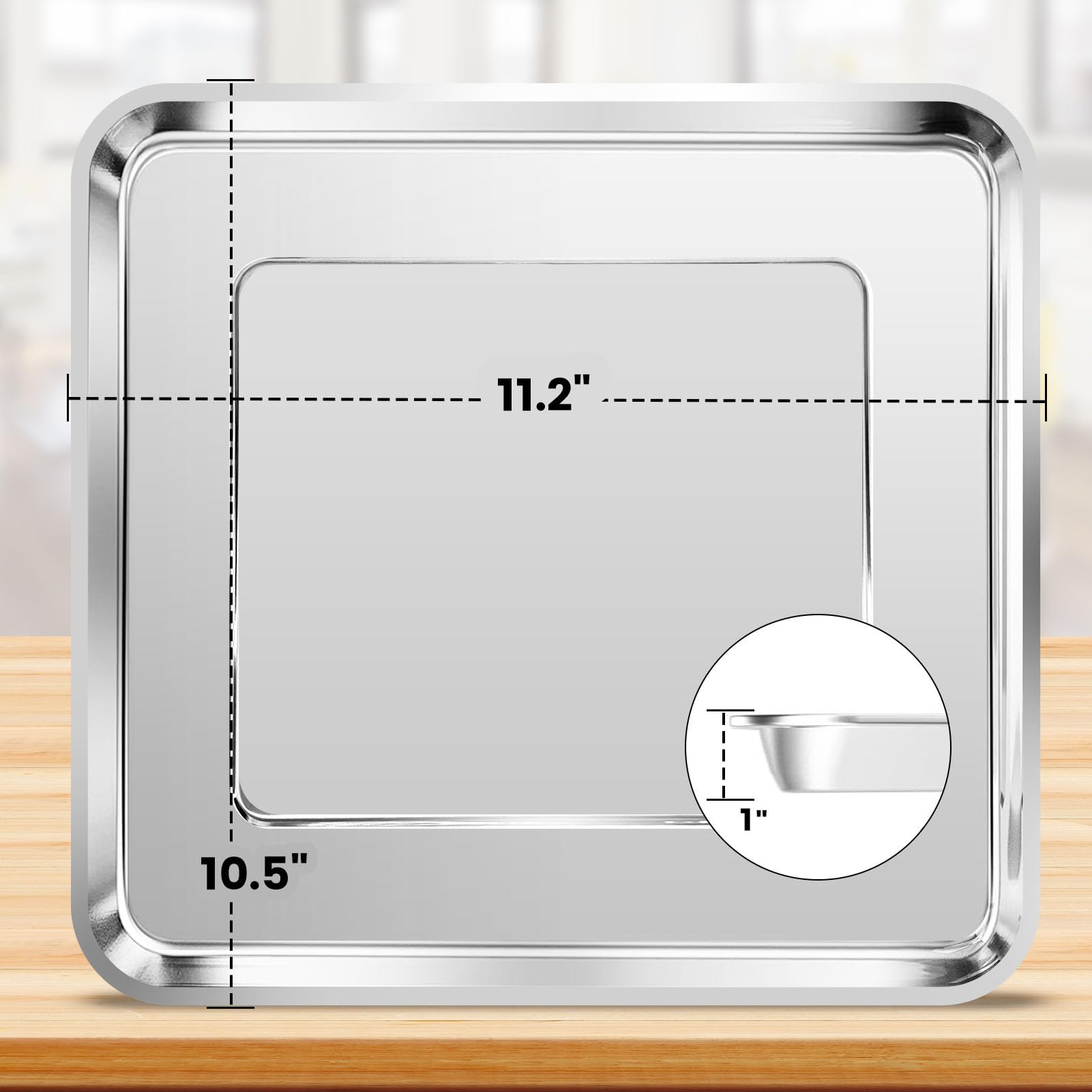 Non-Stick Air Fryer Baking Pan for Nuwave Bravo 12-in-1 21 Qt Air Fryer Toaster Oven - 11.2