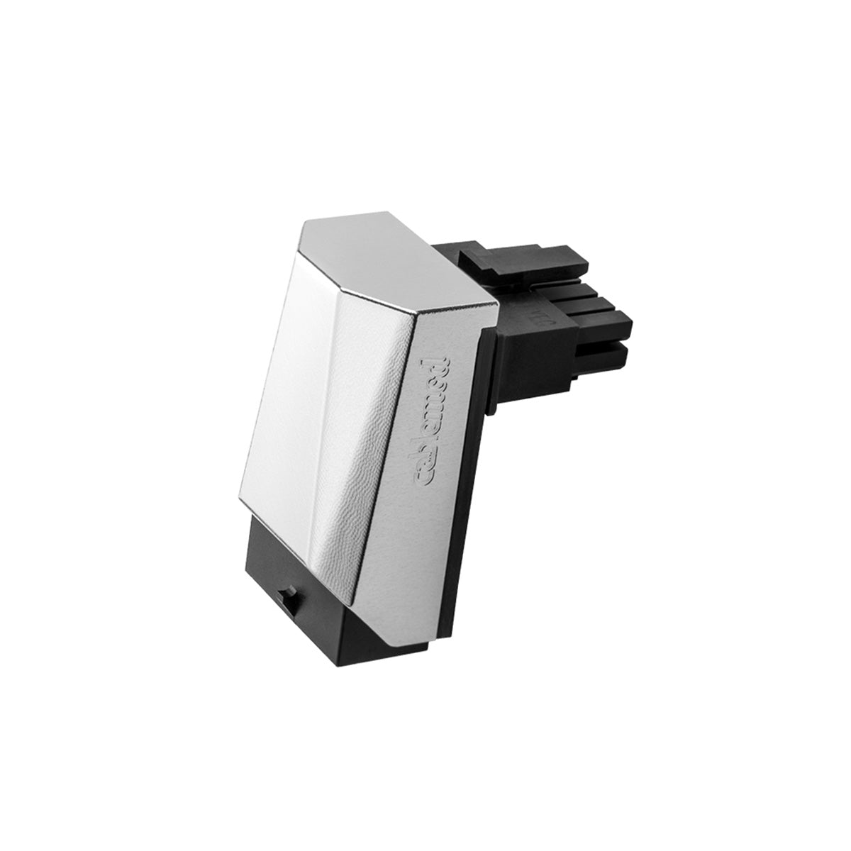 CableMod 12VHPWR 90 Degree Angled Adapter v1.1 - Variant A (Silver) | PCIe 5.0 GPU Power Connector | Perfect for RTX 4090/4080/4070 Ti Graphics Cards | Cable Management Solution for PC Builds