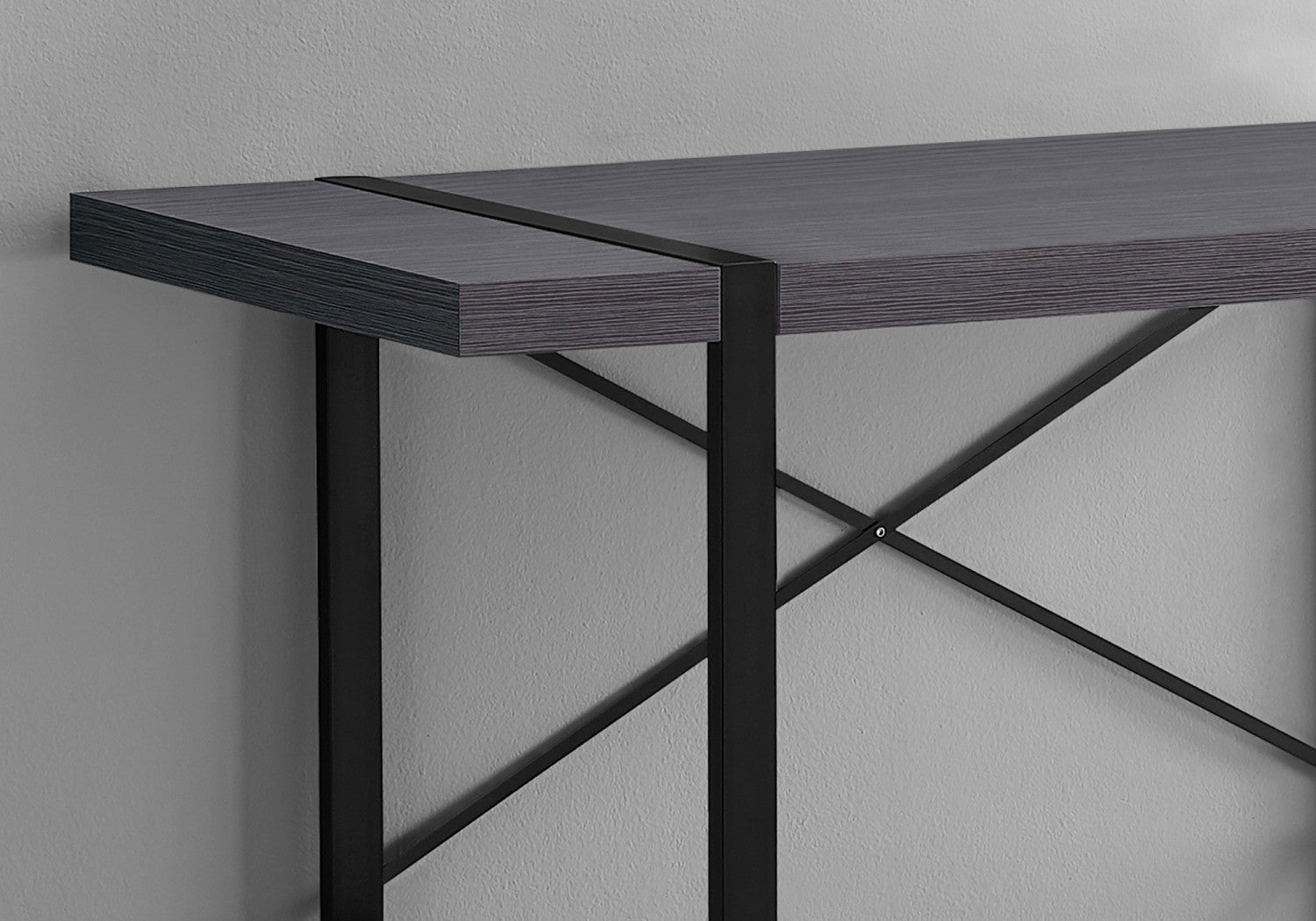 Dray Desk - Modern Dark Grey Home Office Desk for Small Spaces | Perfect for Remote Work, Study & Gaming