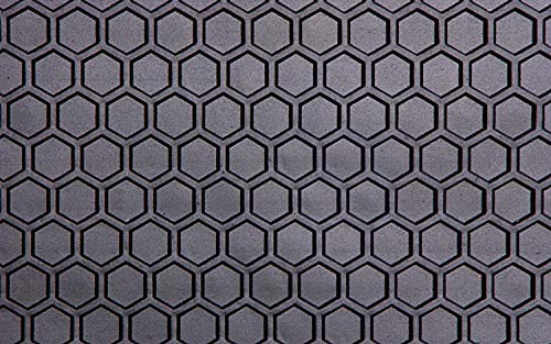 Custom Fit Hexomat Floor Mats for Mini Paceman - Black Rubber, 4pc Set for Front & Rear Rows - Durable & Stylish Car Protection