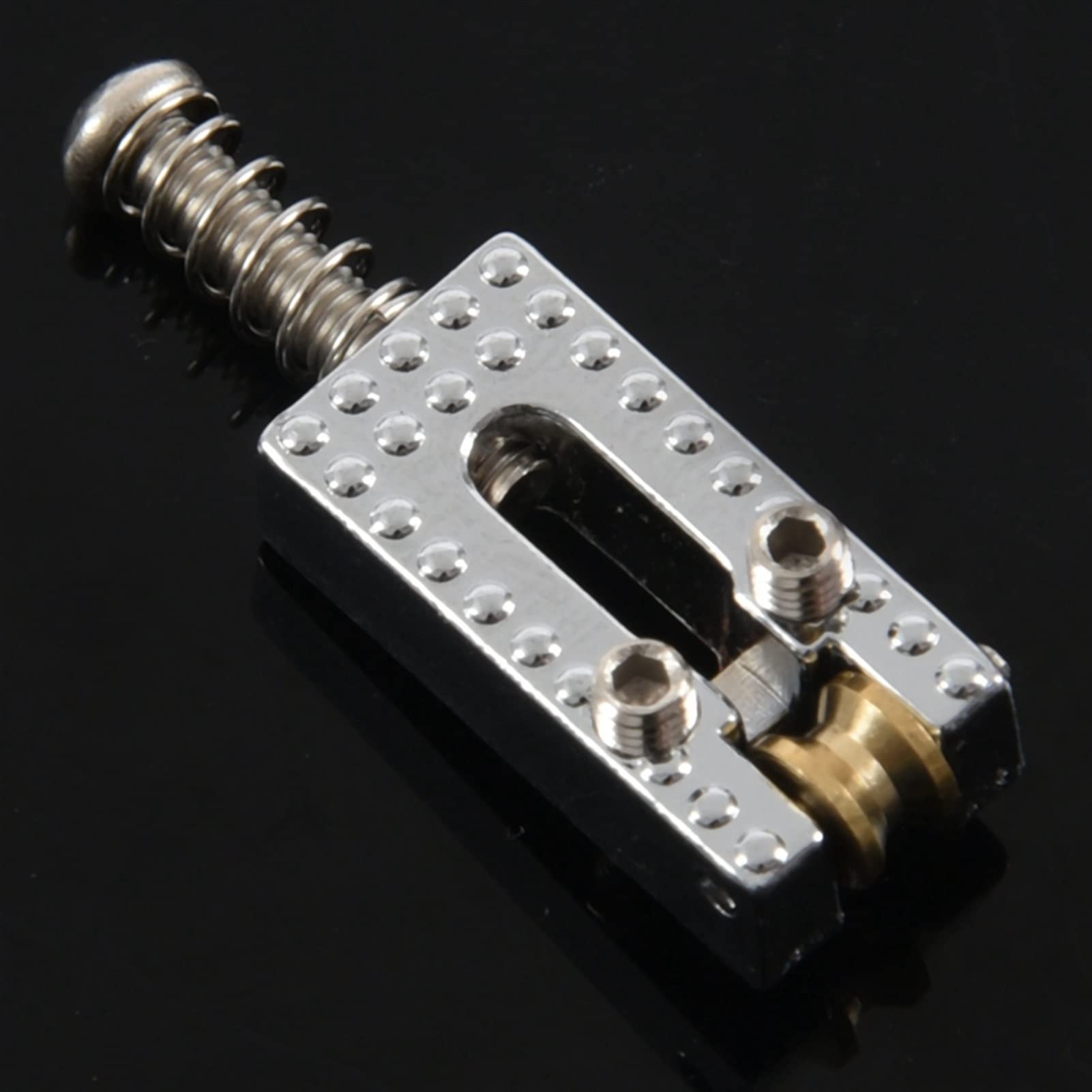 12 Roller Bridge Tremolo Saddles with Wrench for ST/TL Electric Guitar - Chrome Replacement Bridge for Smooth Vibrato & Stable Tuning - Perfect for Rock, Blues & Metal Performances