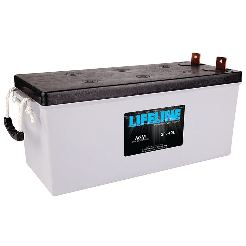 Lifeline 4D 12V 210AH Deep Cycle AGM Battery - Marine, RV, Solar & Off-Grid Power Storage