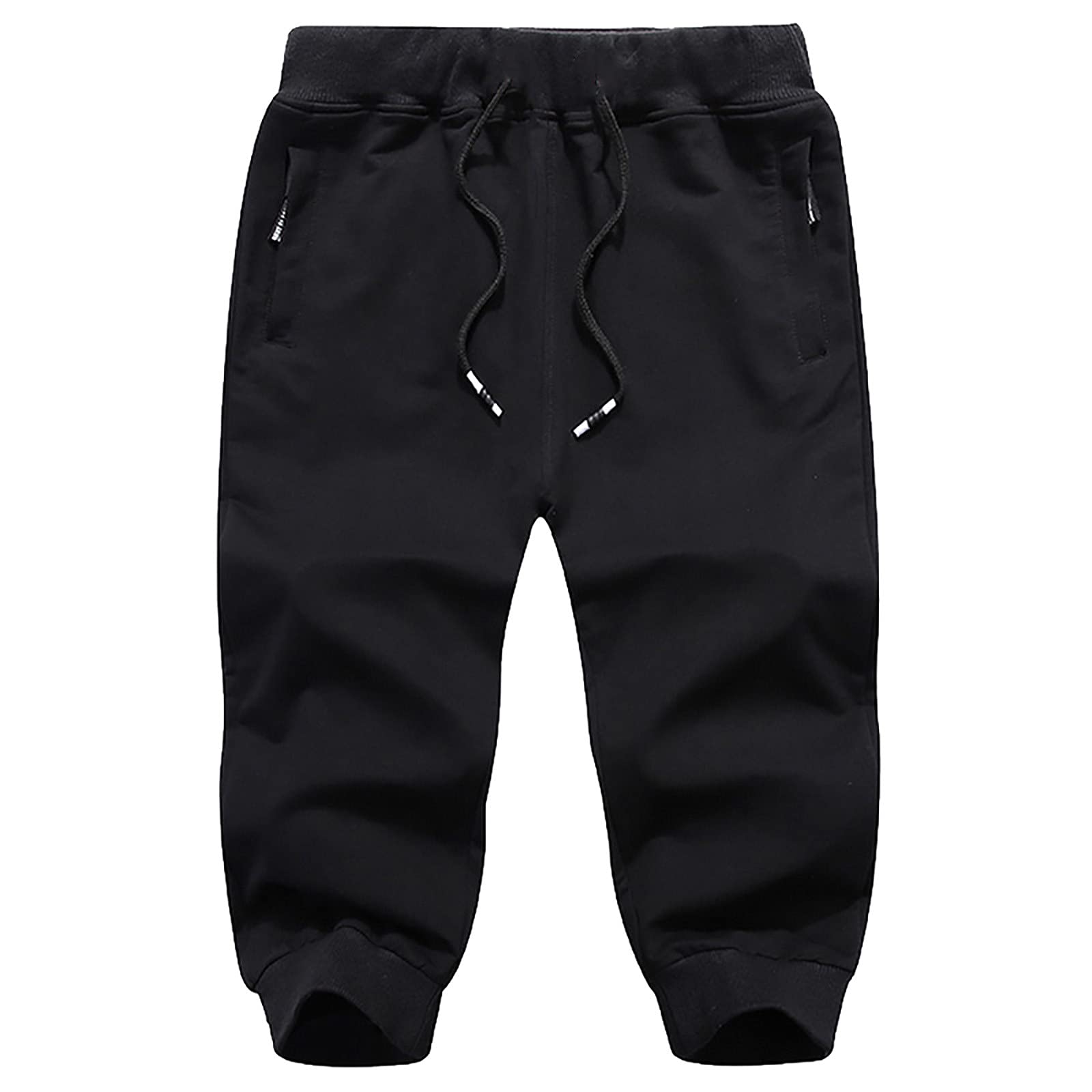 Xiloccer Men's Cropped Utility Jogger Pants - Stylish Casual & Work Pants for Painting, Biking & Everyday Wear | Comfortable Boyfriend Fit Slacks