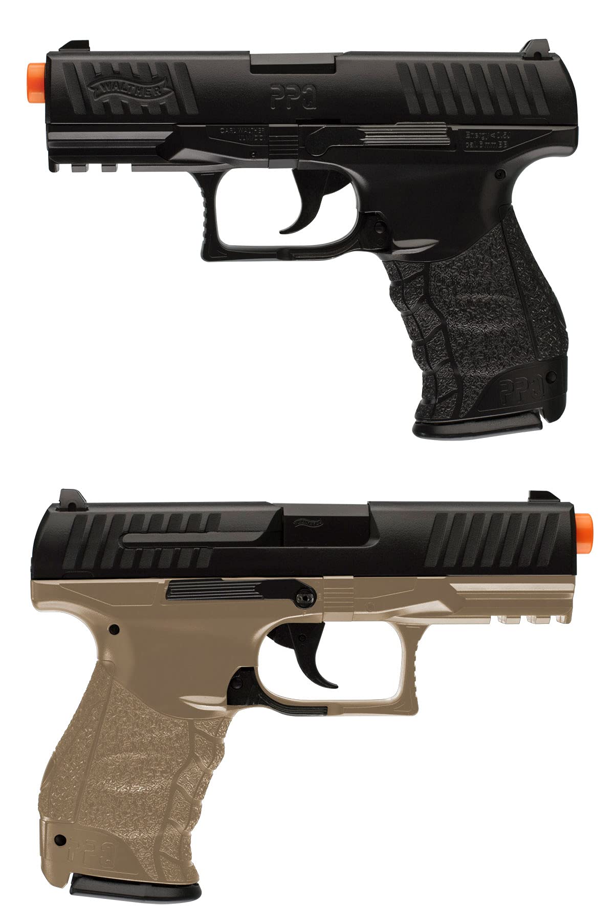 Walther PPQ Spring Airsoft Pistol - Dark Earth Brown | Realistic Airsoft Gun for Training & Target Practice | Perfect for Backyard Shooting & Airsoft Battles