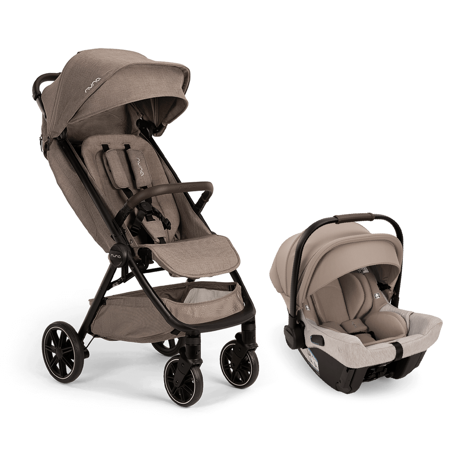 Nuna TRVL lx + PIPA urbn Lightweight Travel Stroller and Car Seat System for Infants – Perfect for Air Travel, City Walks, and Everyday Use