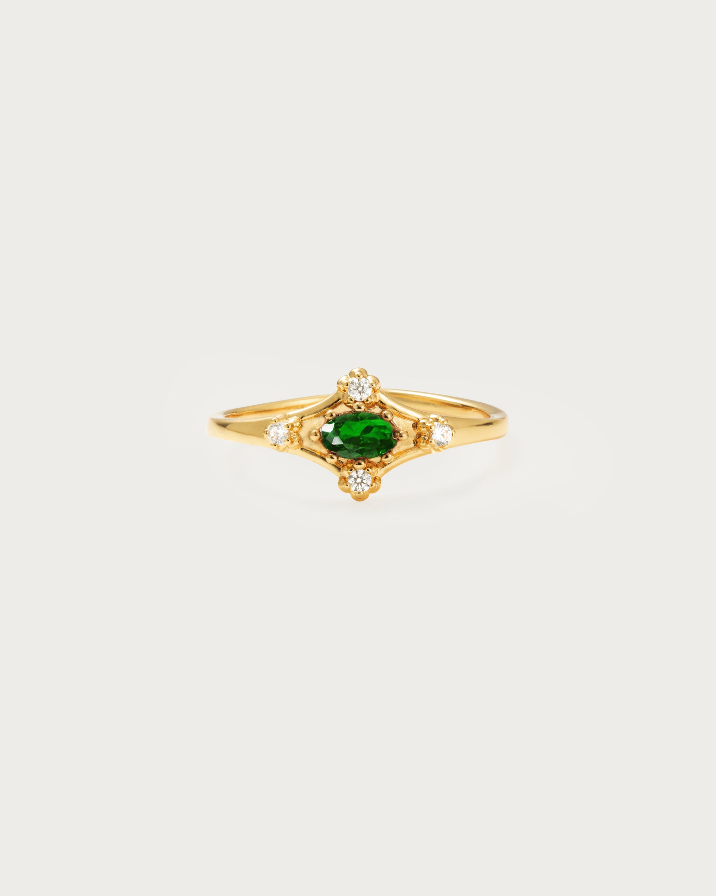 Emerald Green Ring for Women - Elegant Juliet Style Jewelry for Engagement, Wedding & Special Occasions