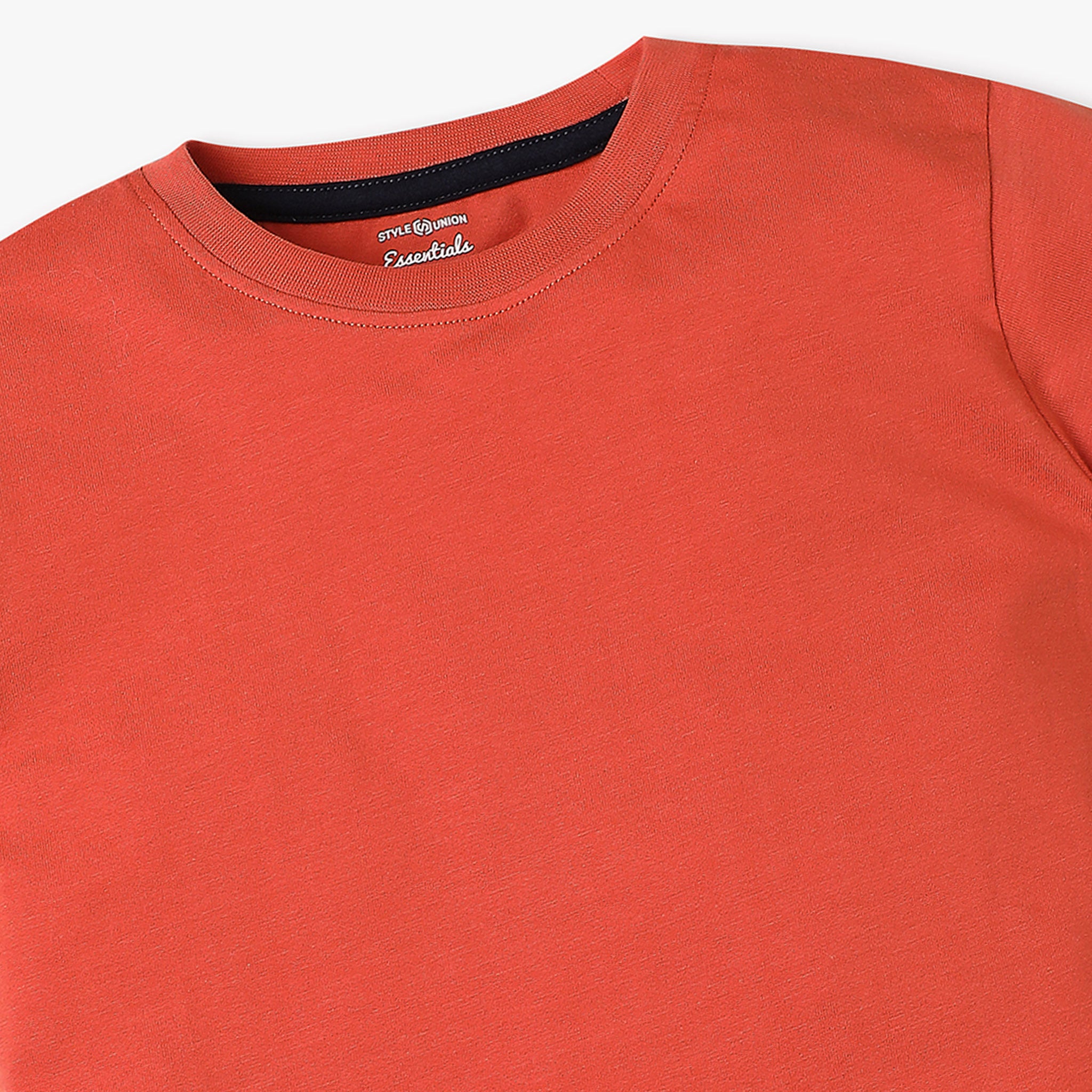 Boys Crew Neck Core T-Shirt - Soft Cotton Basic Tee for Kids - Perfect for School, Play & Everyday Wear