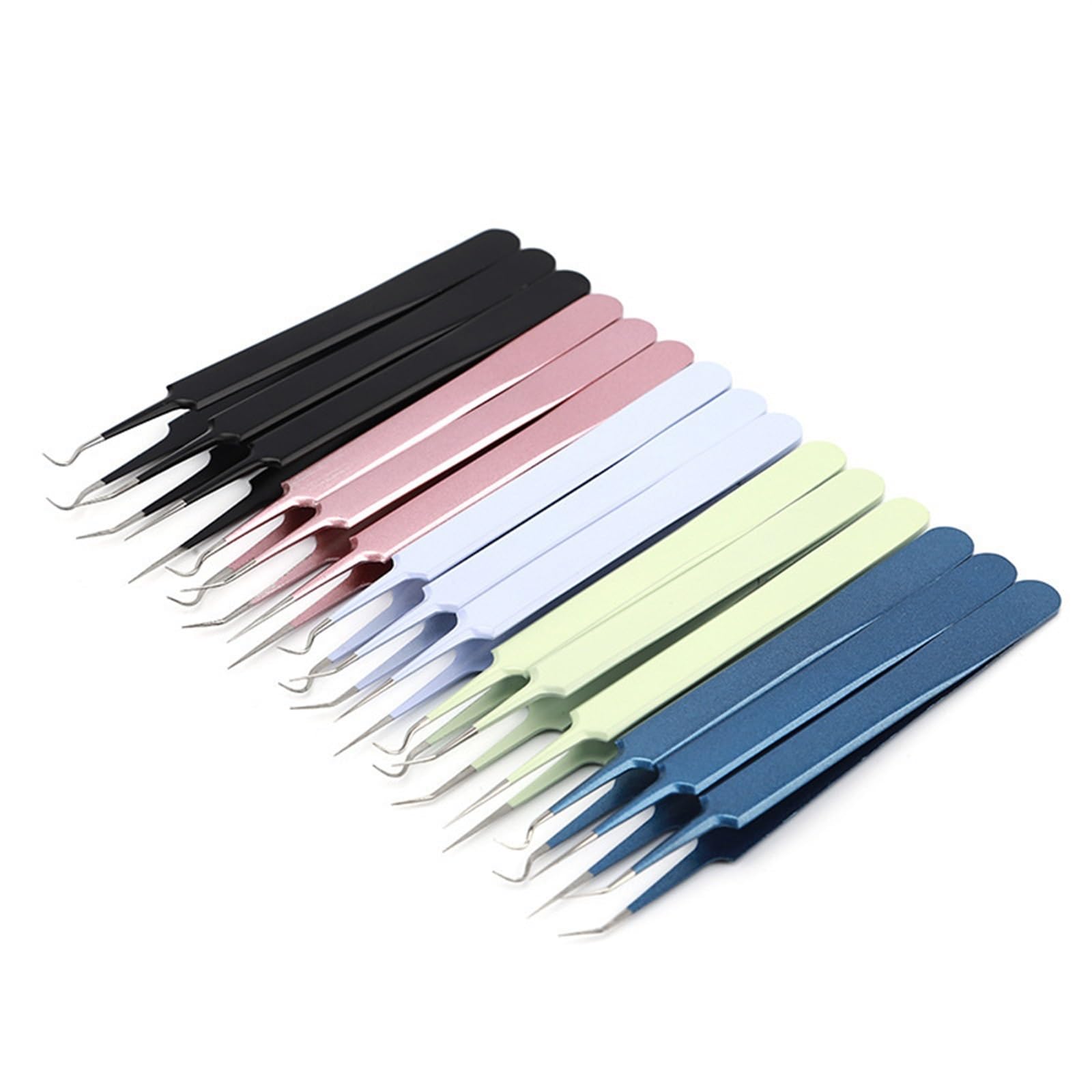 High-Precision Pink Eyelash Extension Tweezers - Professional Hair Removal Tweezers for Lash Artists & DIY Beauty - Perfect for Salon, Home Use & Travel