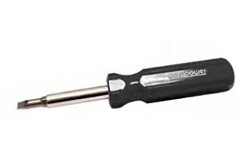 Eazypower 35586 1-Pack Black 2-in-1 #2 Phillips & 8-10 Slotted 9-Inch Screwdriver - Perfect for Home Repairs, DIY Projects, and Professional Toolkits