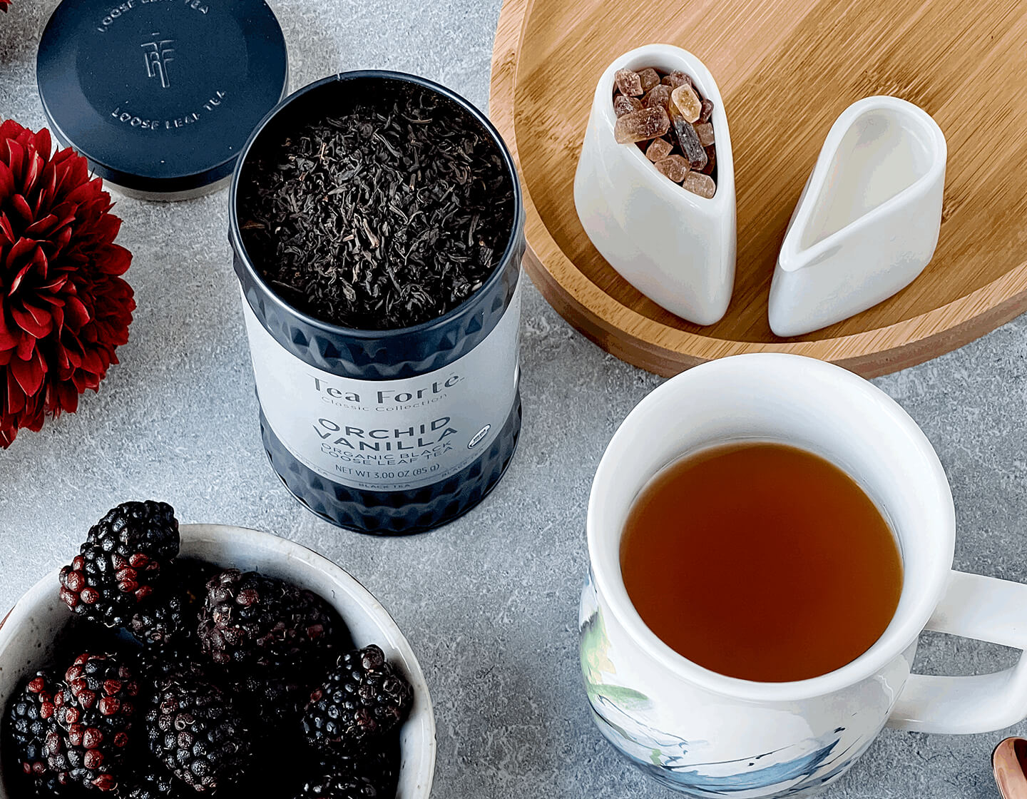 Premium Loose Leaf Tea Canisters - Orchid Vanilla Flavored Tea for Relaxation & Wellness | Perfect for Afternoon Tea, Gifts & Aromatherapy