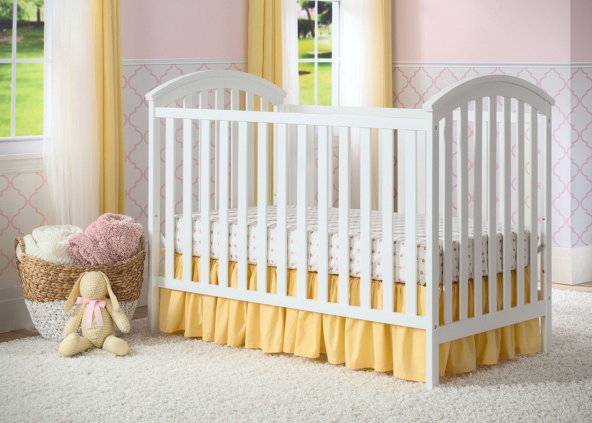 Arbour 3-in-1 Convertible Baby Crib - Toddler Bed & Daybed - Nursery Furniture for Boys & Girls - Perfect for Small Spaces & Growing Families