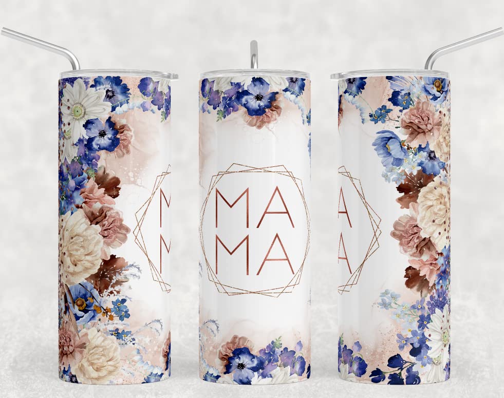 Custom Mama Tumbler Sublimation Bundle - Ready to Press Heat Transfer Designs for 20oz Tumblers | Perfect for Mother's Day Gifts, Personalized Drinkware & DIY Craft Projects