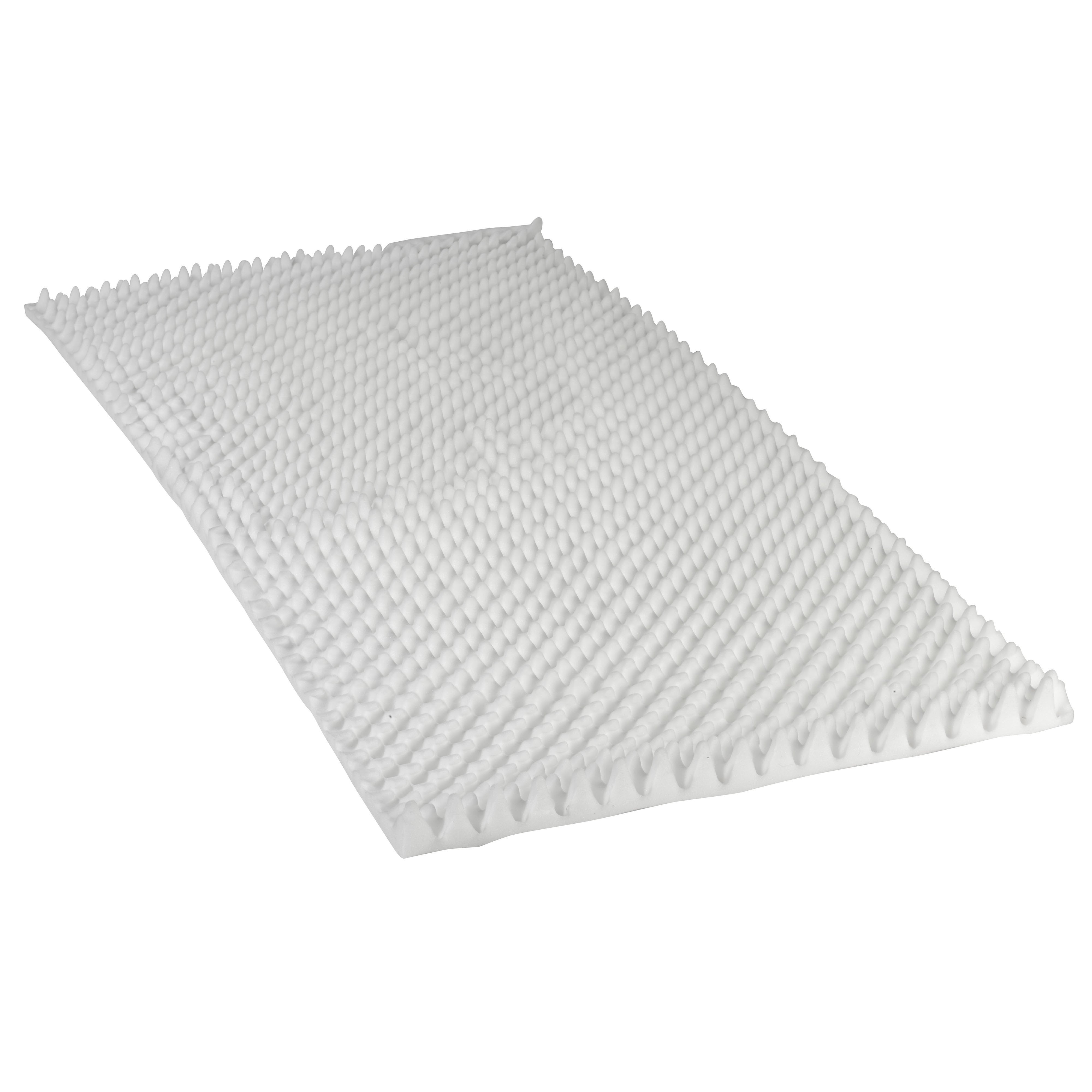 Premium Convoluted Foam Pad for Mattress Topper, Soundproofing & Cushioning - High Density Egg Crate Foam for Bed, Chair, Studio, Gym & Home Comfort