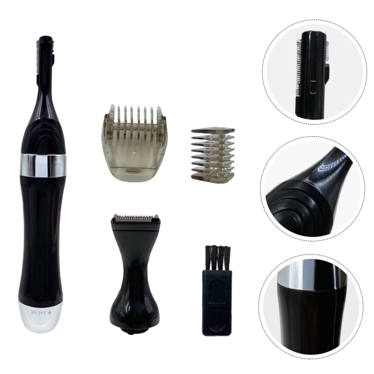 Electric Eyebrow Trimmer & Body Shaver for Men - ABS Plastic Hair Removal Tool - Painless Facial & Back Shaving - Perfect for Travel & Grooming Kits