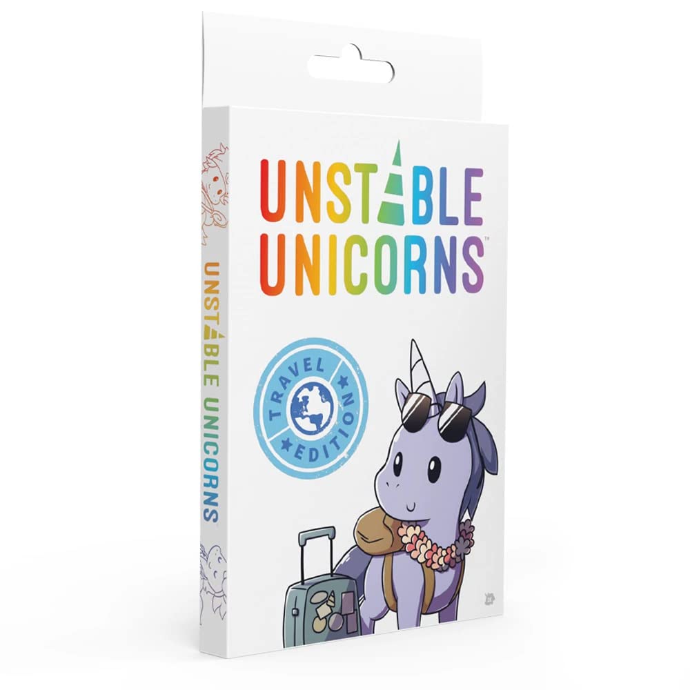 Unstable Unicorns TeeTurtle Travel Edition - Fun Strategic Card Game for Adults & Teens | Perfect for Parties, Game Nights & Travel Entertainment