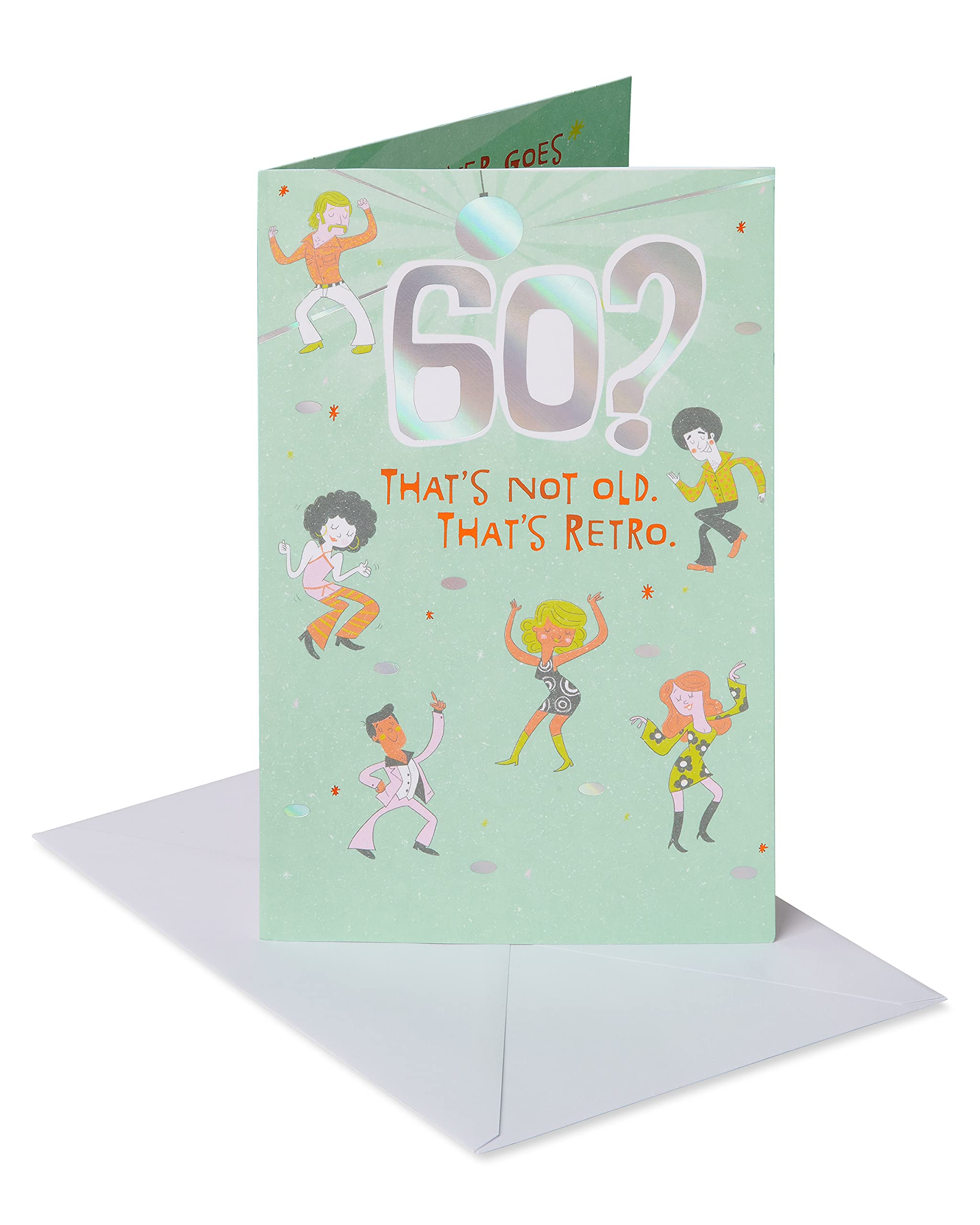 American Greetings 60th Birthday Card - Vintage Retro Design for Milestone Celebrations | Perfect for Parties, Gifts & Special Occasions