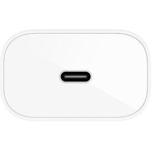 Belkin BOOST↑CHARGE 25W Fast USB-C Wall Charger - White | Compatible with iPhone 15, Samsung Galaxy, iPad, MacBook & More | Perfect for Travel, Home & Office Use