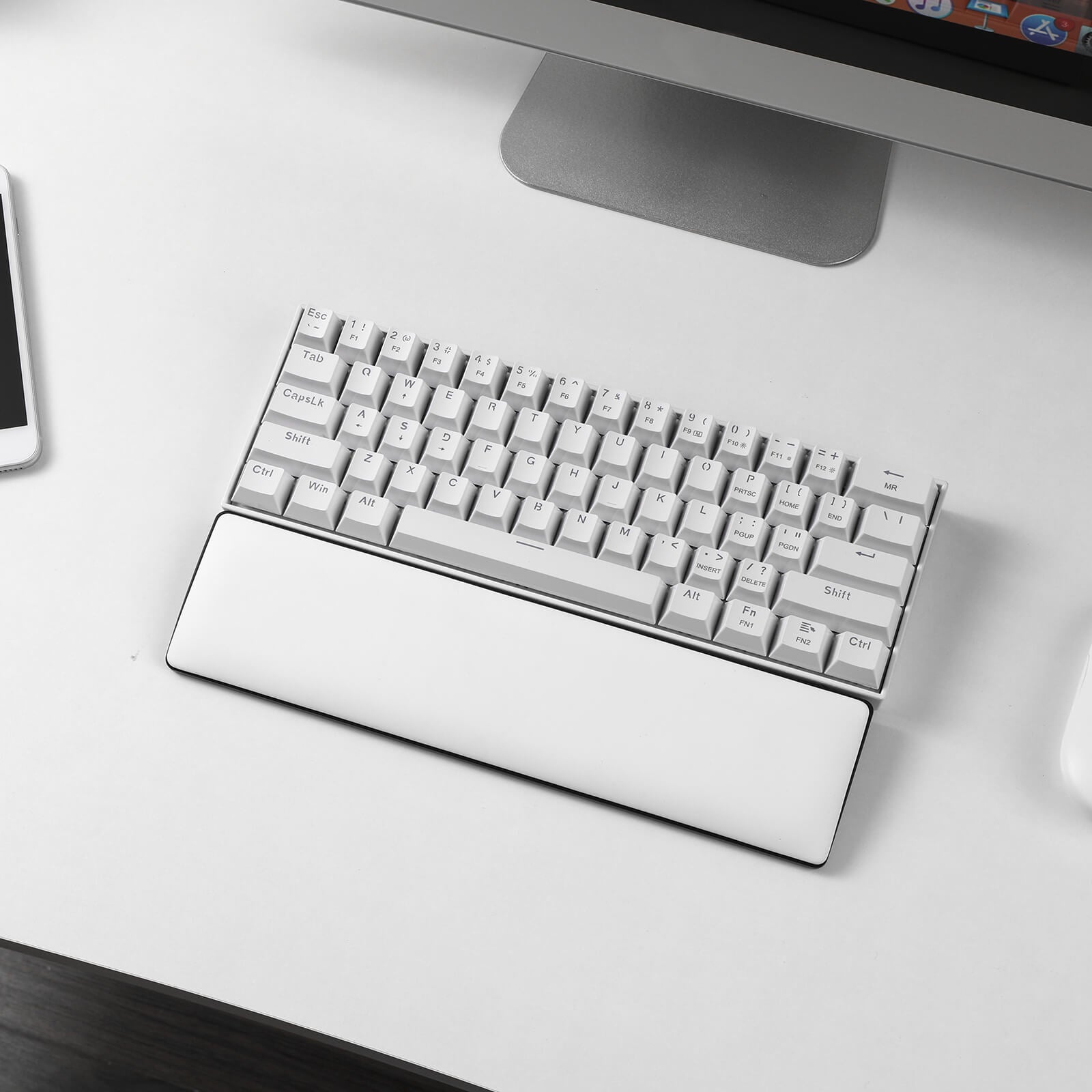 RK x LTC Ergonomic Keyboard Wrist Rest Pad - Comfortable Memory Foam Support for Typing & Gaming - Perfect for Office, Home & PC Workstations (USA Shipping)
