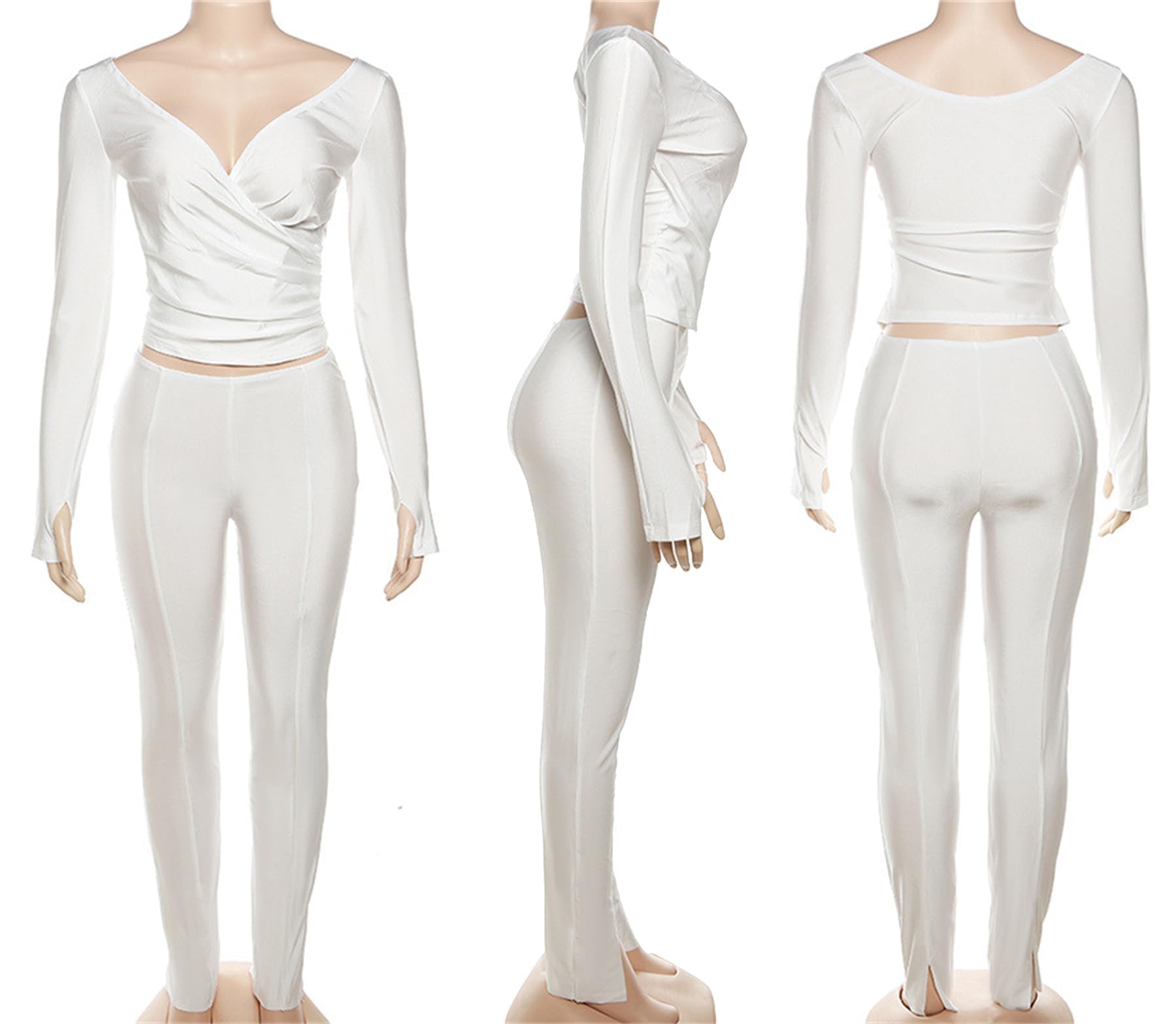 Sexy Two Piece Outfits for Women - Off Shoulder Crop Top & Flared Bodycon Pants Set | Summer Beach Party, Date Night & Club Wear Outfits