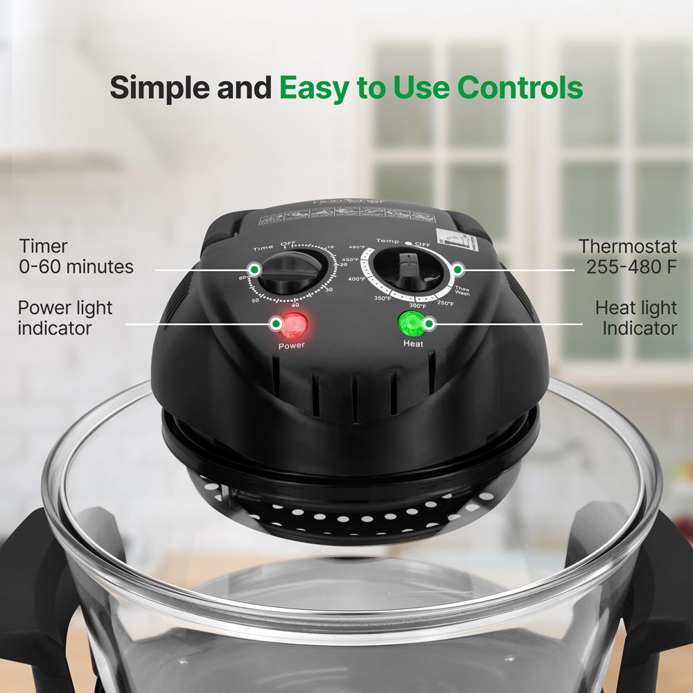Best Convection Oven Cooker for Home Baking - Countertop Electric Oven with Fan for Even Cooking - Perfect for Roasting, Baking, and Broiling in Small Kitchens