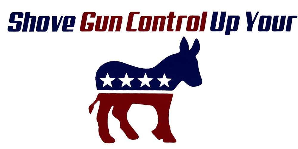6-Pack Funny Political Bumper Stickers - Anti Gun Control Decals for Cars, Trucks & Laptops - Great for Protests, Rallies & Political Statements
