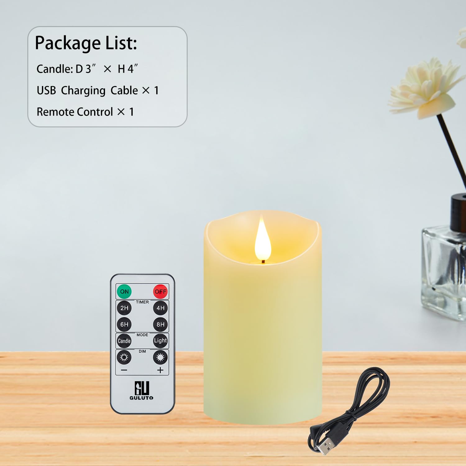 Rechargeable LED Candles with Remote - Flameless Pillar Candles for Home Decor, Weddings & Holidays