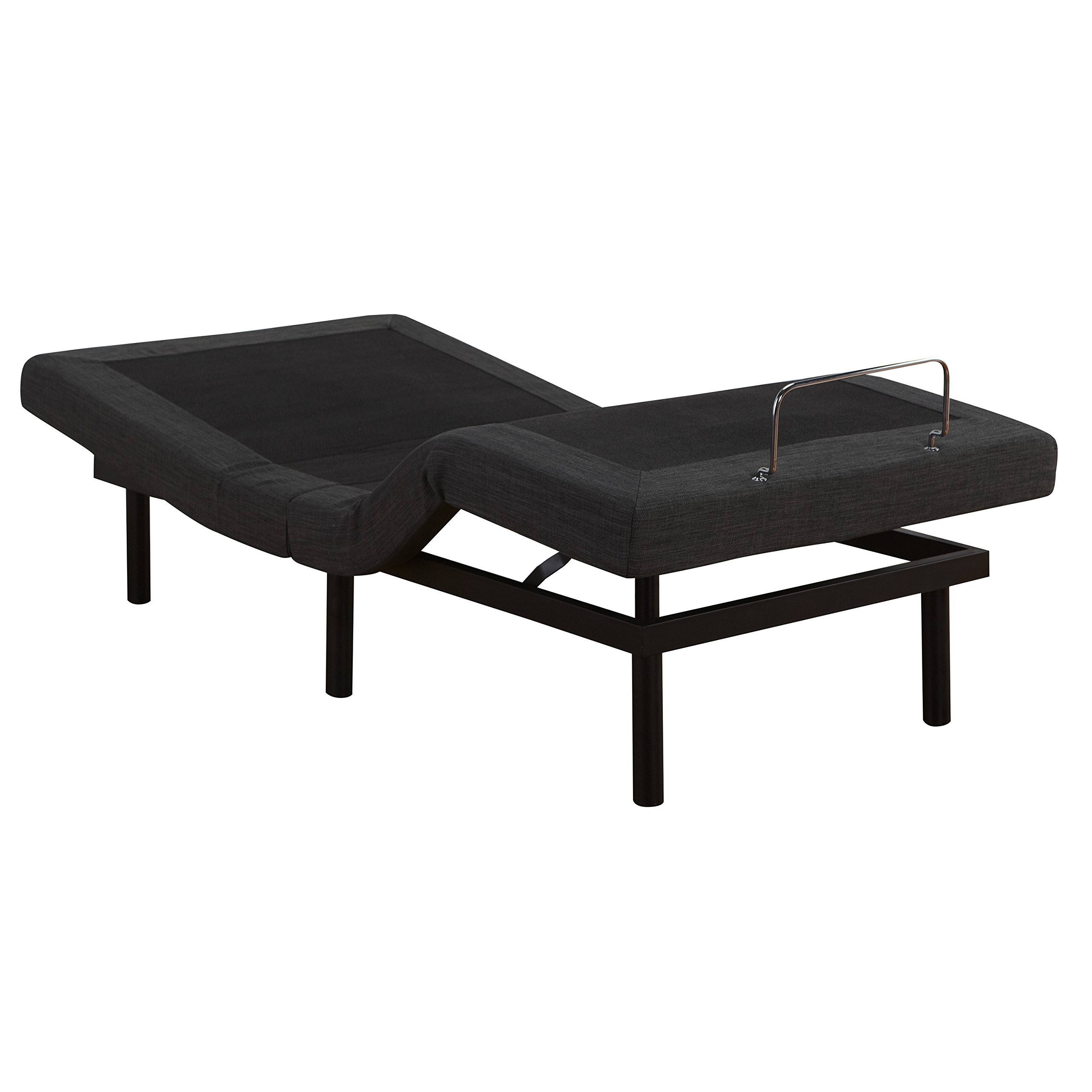 Classic Brands Adjustable Bed Base with Massage & Wireless Remote - Twin XL Size, Black Upholstered Frame | 10-Inch Cool Gel Memory Foam Mattress, CertiPUR-US Certified Bed-in-a-Box | Perfect for Back Pain Relief, Home Theater Setup & Zero Gravity Sleeping